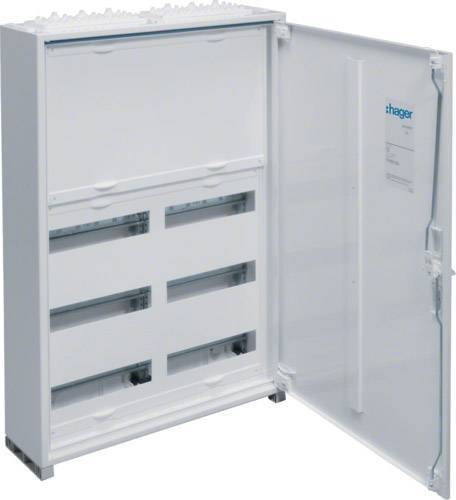 Hager Feldverteiler AP univ. IP44 FWB52N 72PLE 2x5Reihen HS 150 800x550x161mm Install.Baumaterial