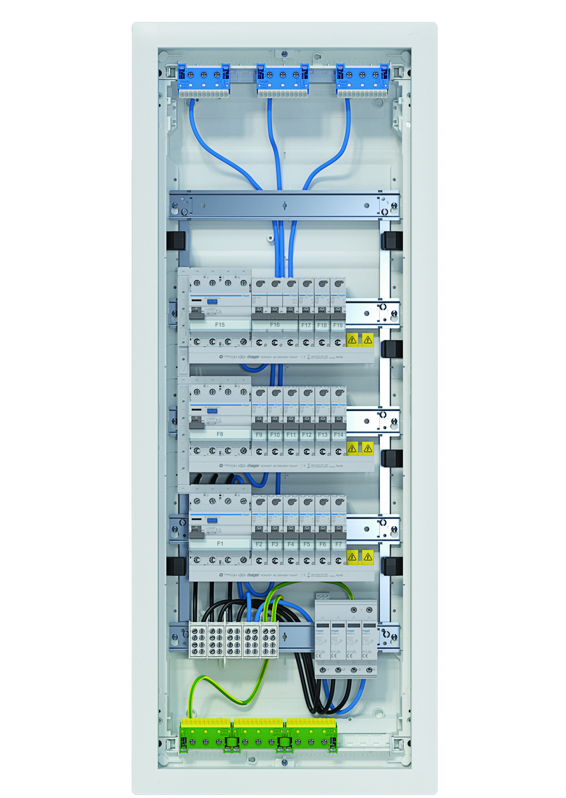 Hager VH60BV1 Kleinv.,volta,HWV,5x12PLE,IP30,best Install.Baumaterial Zählerschr./Verteilg
