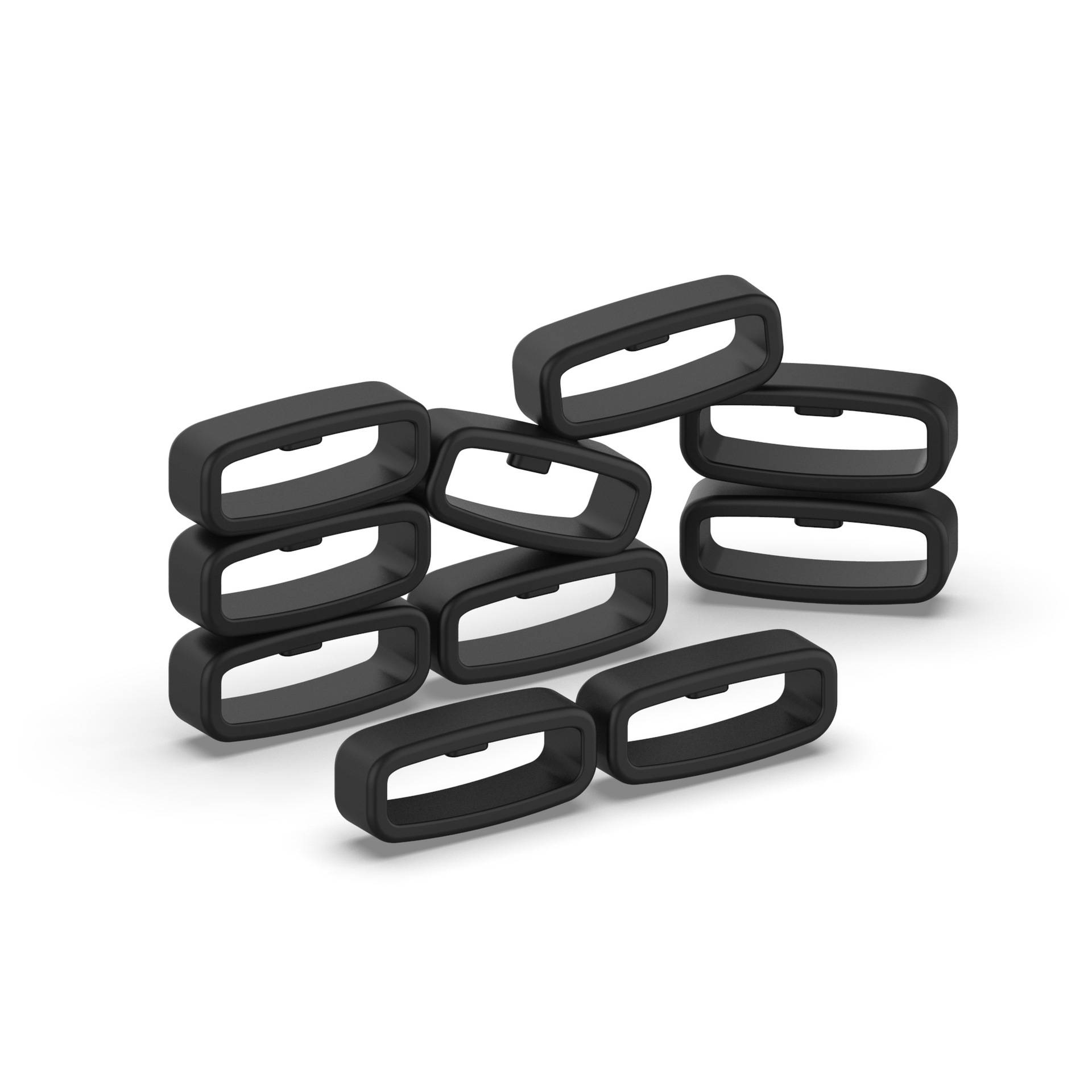 Schlaufe für 20 mm breite Uhrenarmbänder im 10er-Pack Black