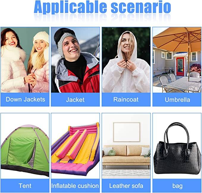 Selbstklebende Reparaturflicken aus Nylon - 5 Stück Pink