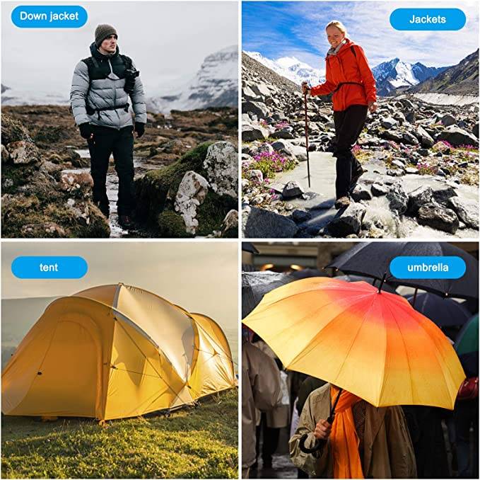 Selbstklebende Reparaturflicken aus Nylon - 5 Stück Pink