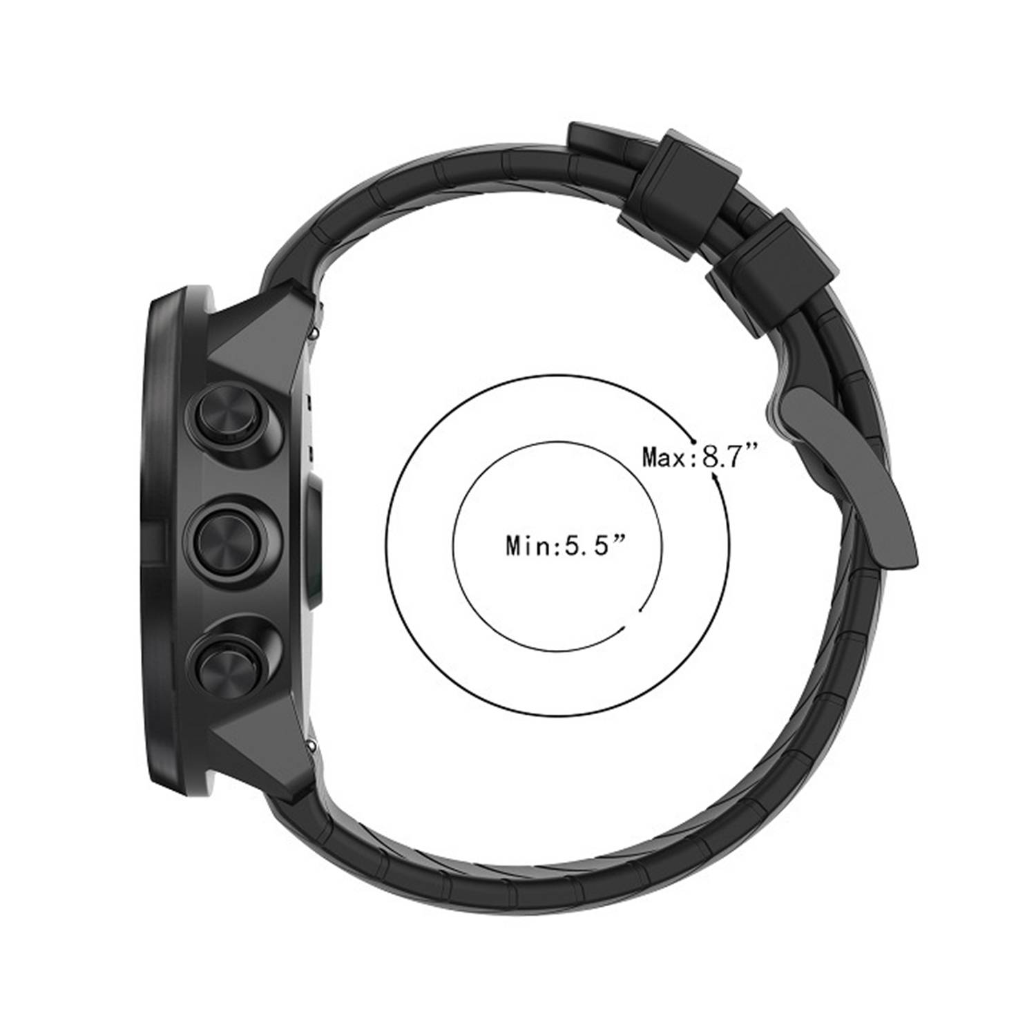 Suunto 7/9/9 Baro/D5 Uhrenarmband White