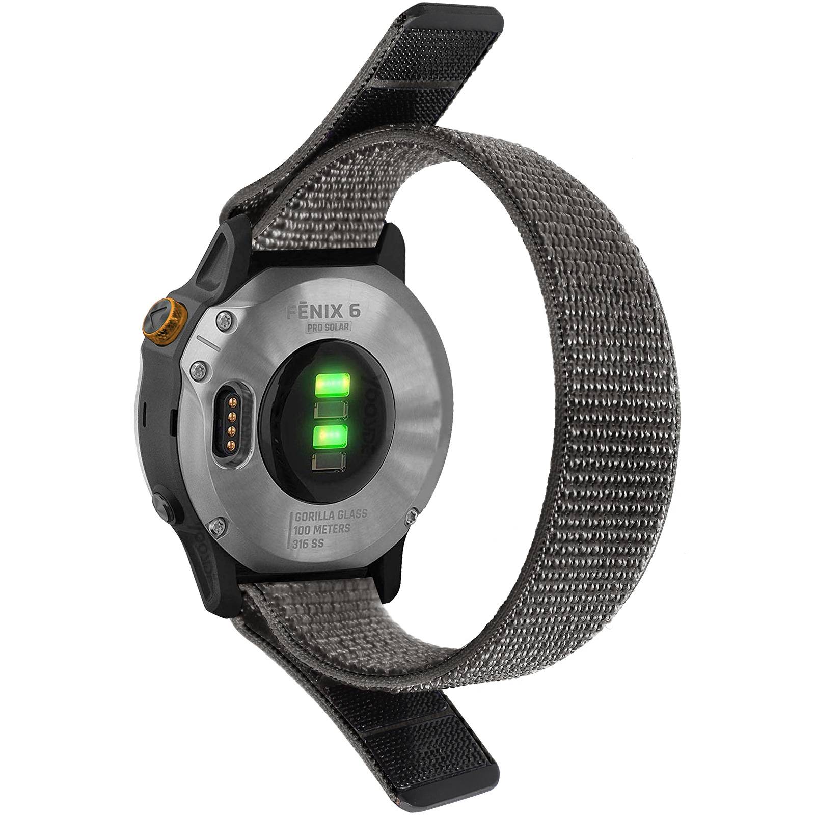 Uhrenarmband Garmin Fenix 7X/6X/5X/3/D2 Bravo/Descent MK1 Grey