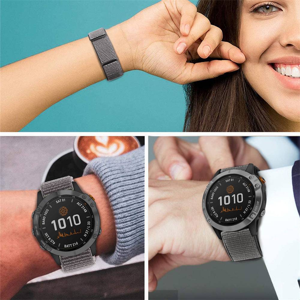 Uhrenarmband Garmin Fenix 7X/6X/5X/3/D2 Bravo/Descent MK1 Grey