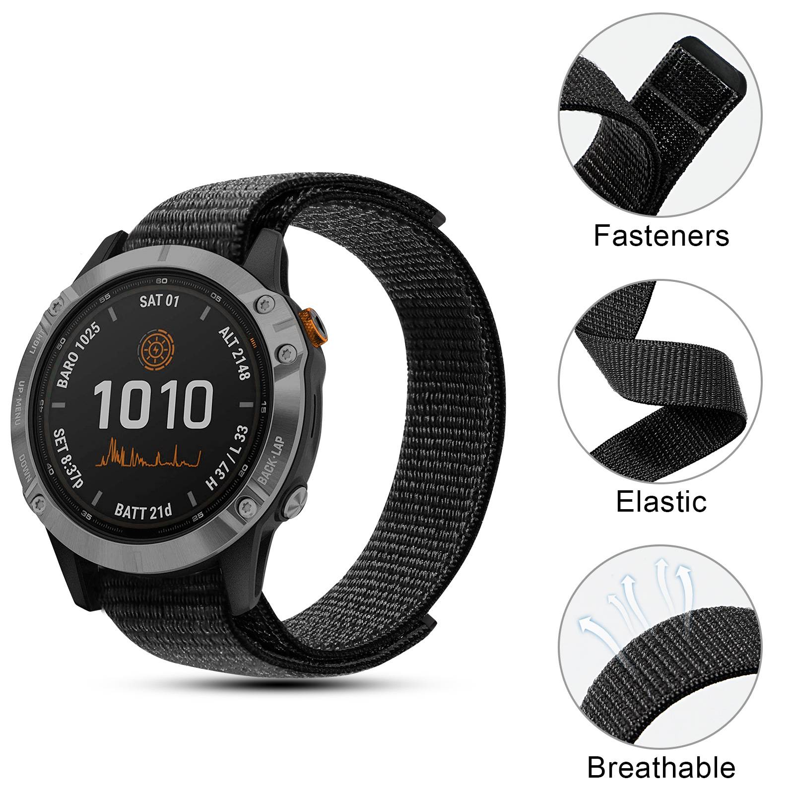 Uhrenarmband Garmin Fenix 7X/6X/5X/3/D2 Bravo/Descent MK1 Grey