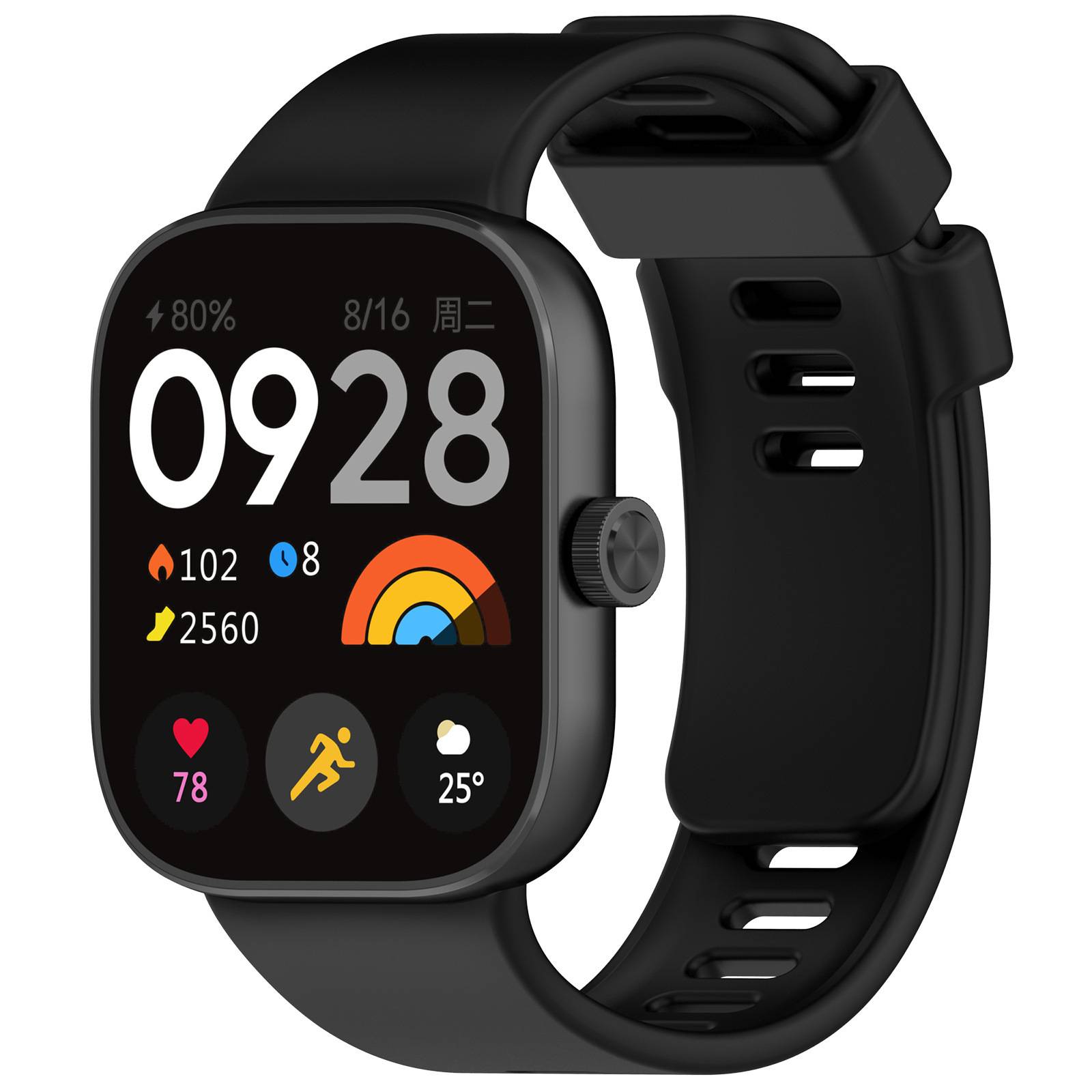 Silikonarmband für Redmi Watch 4 Black