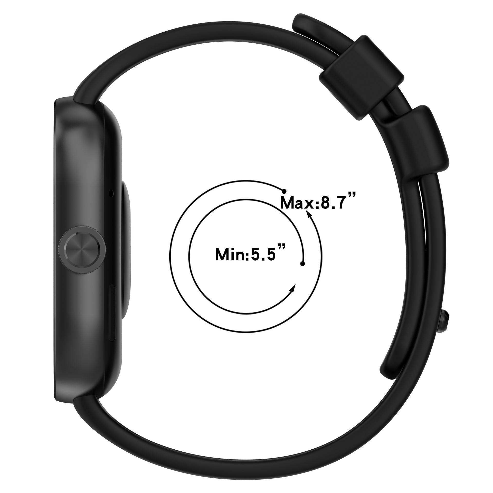 Silikonarmband für Redmi Watch 4 Black