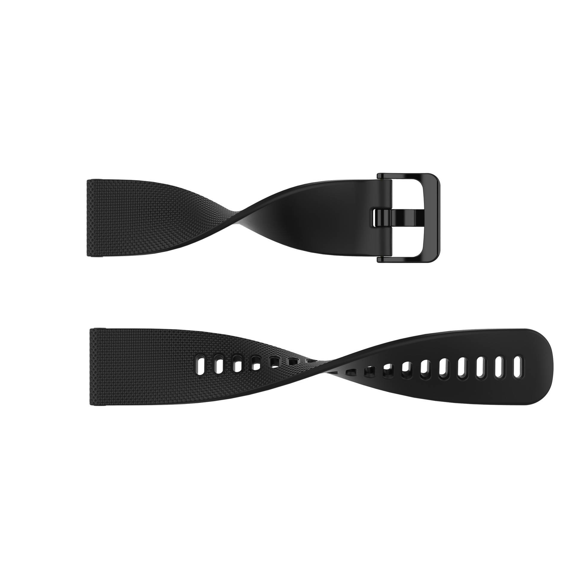 Uhrenarmband kompatibel mit Polar Ignite/Unite Silikon Black