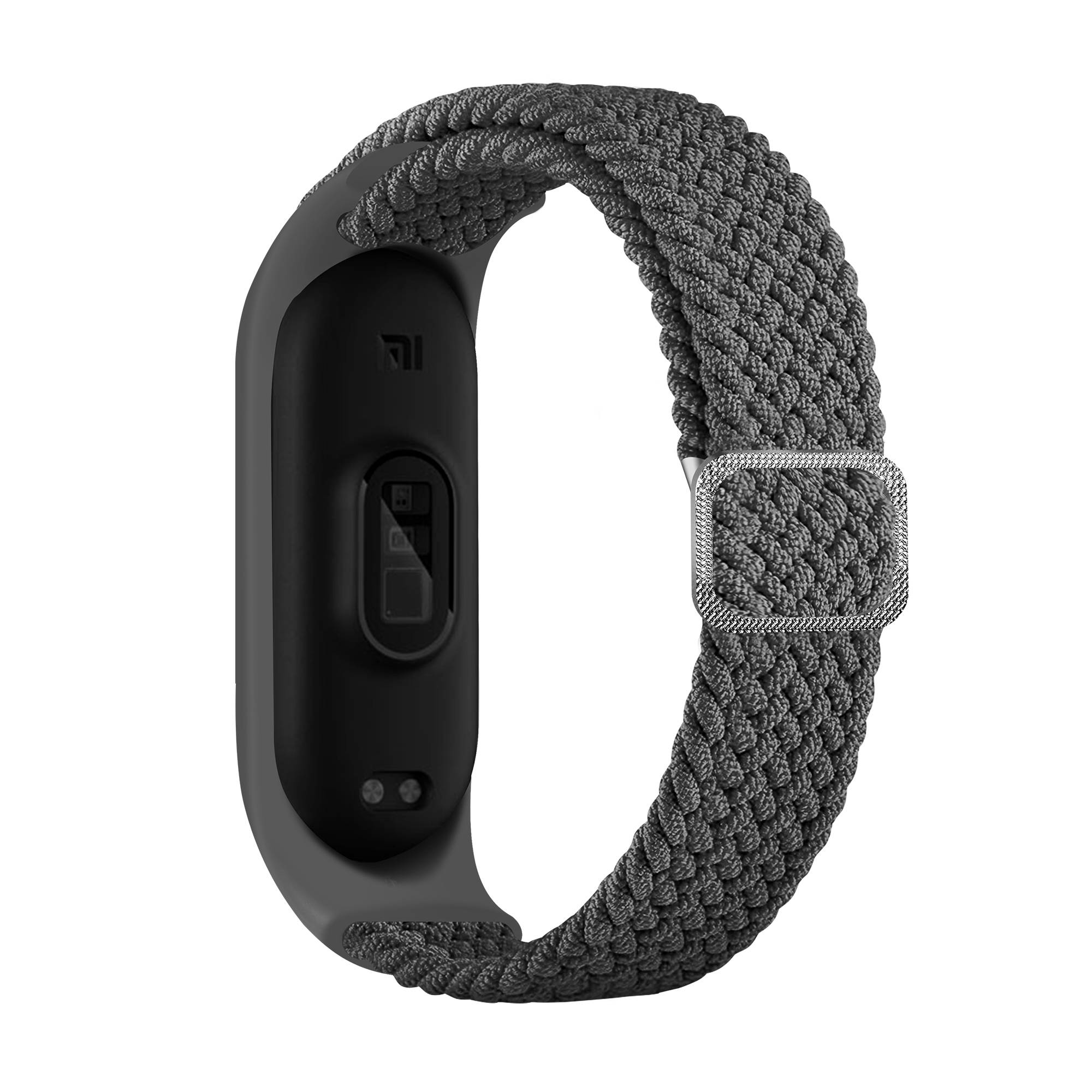 Armband für Xiaomi Mi Band Geflochtenes Nylon Grey