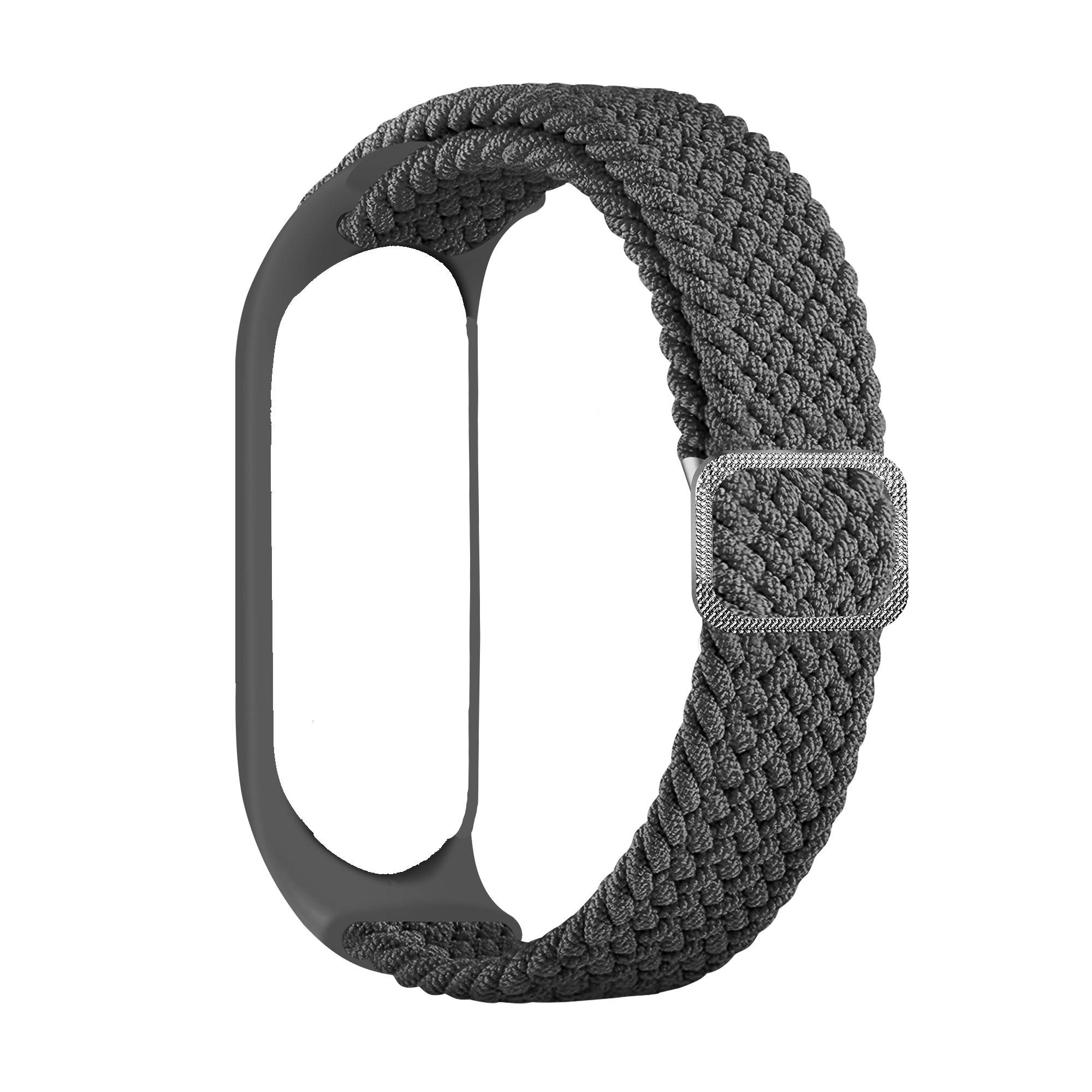 Armband für Xiaomi Mi Band Geflochtenes Nylon Grey