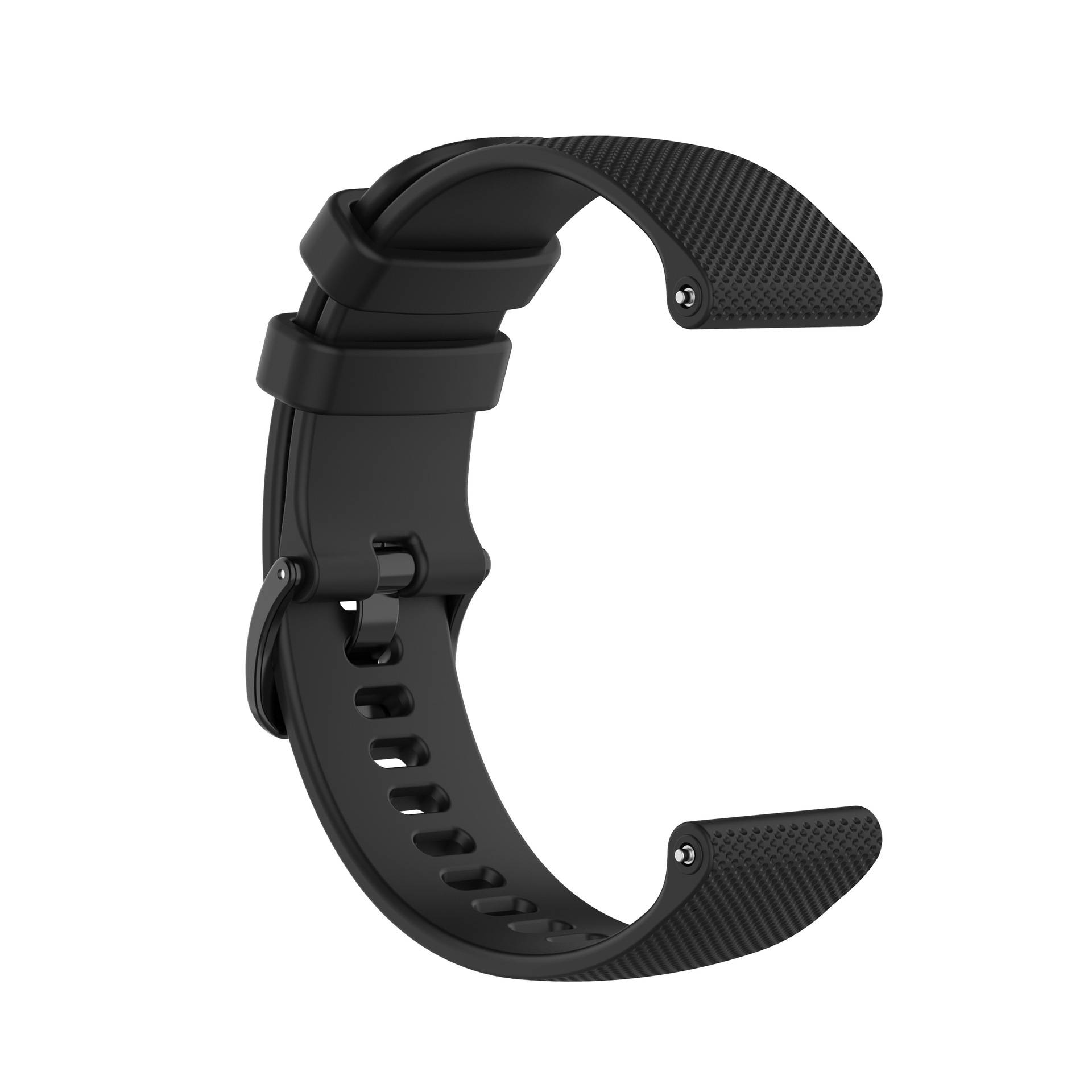 Uhrenarmband aus Silikon Black 20 mm Garmin Venu, Vivomove, Move, Vivoactive, Forerunner, Approach S40