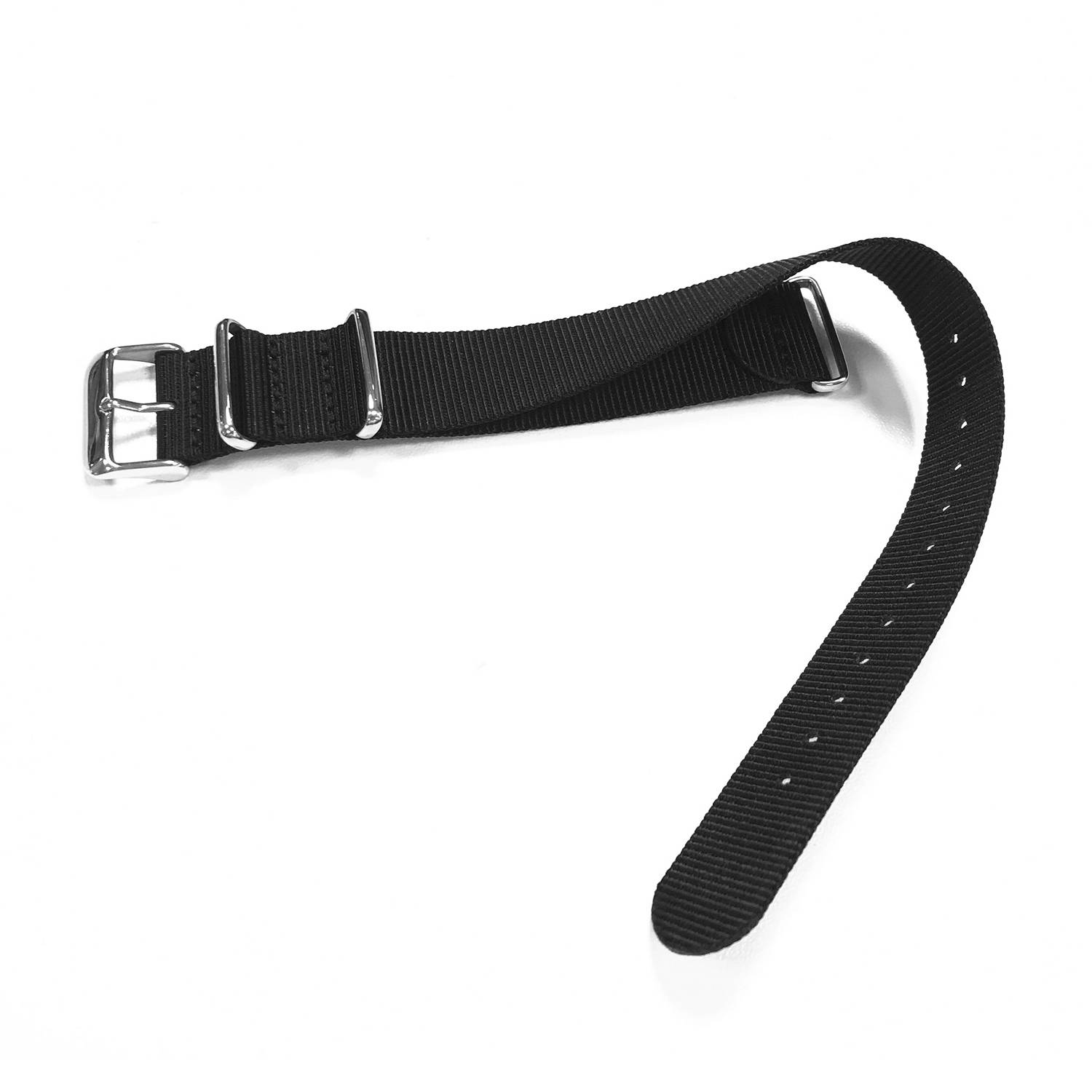 Ersatz-Uhrenarmband aus Nylon – 22 mm Black