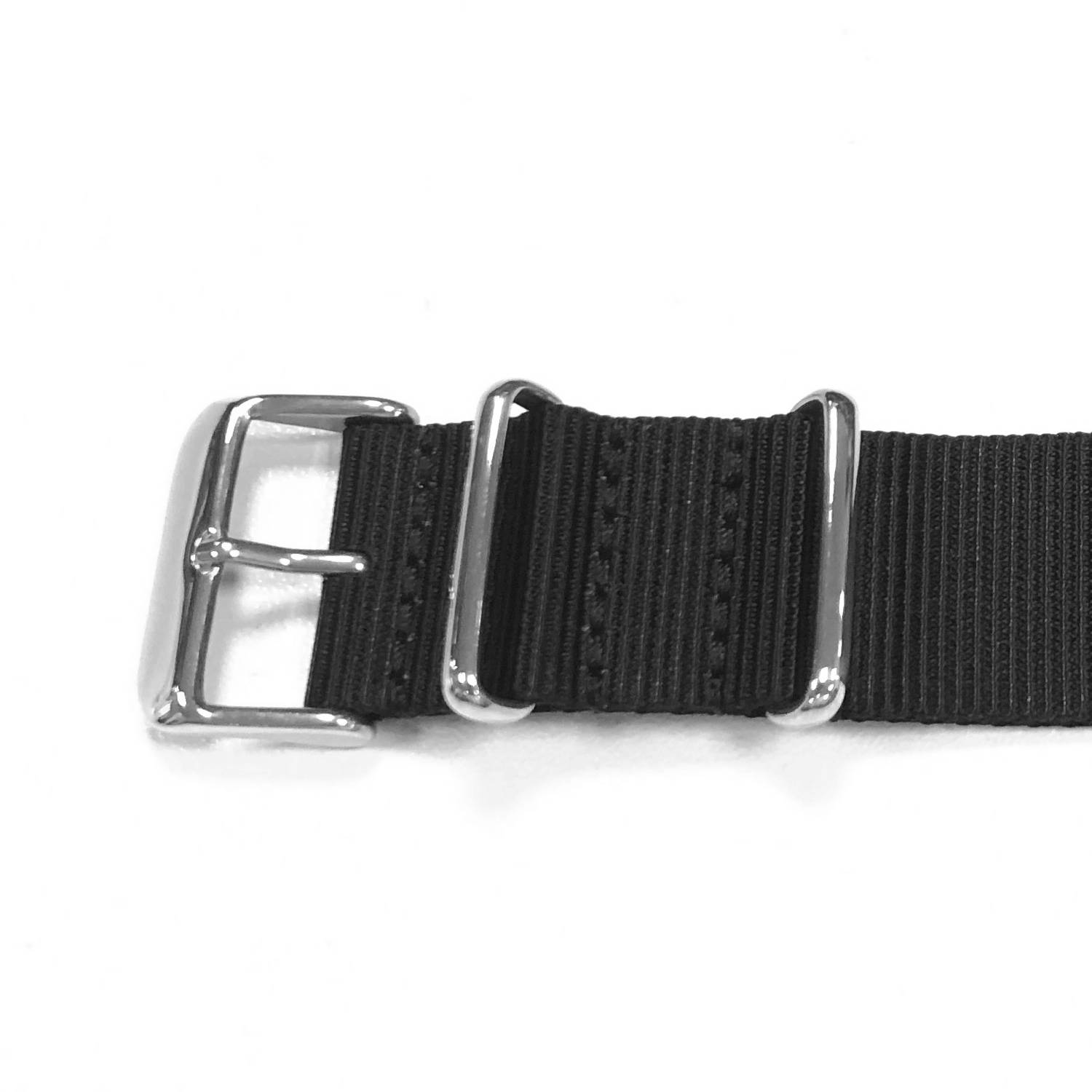 Ersatz-Uhrenarmband aus Nylon – 22 mm Black