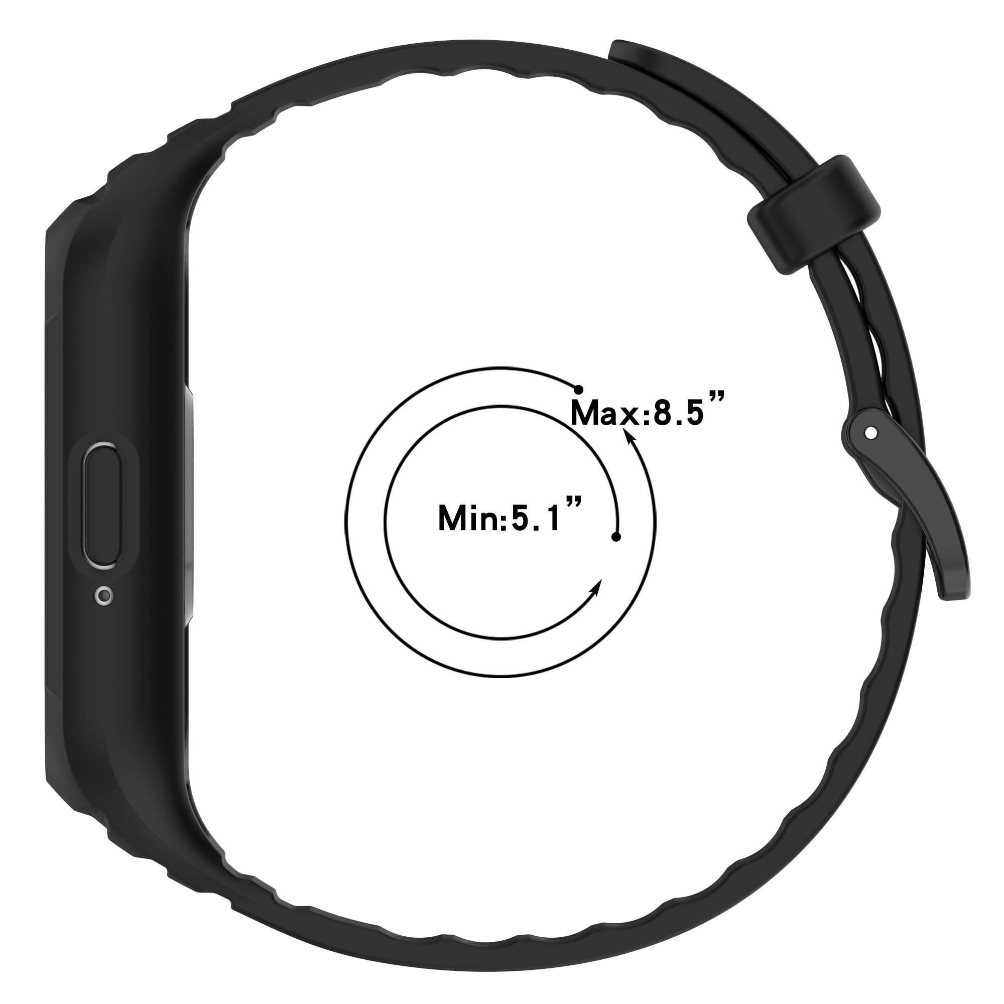 Uhrenarmband für Samsung Galaxy Fit 3 (SM-R390) Black