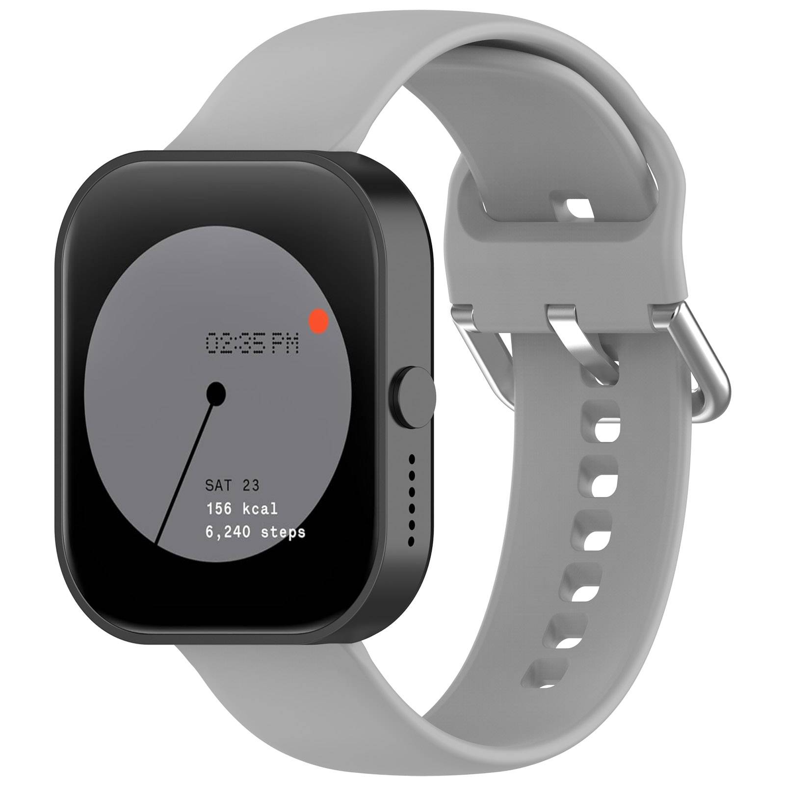 Silikon-Uhrenarmband für CMF Watch Pro (D395) 22 mm Grey