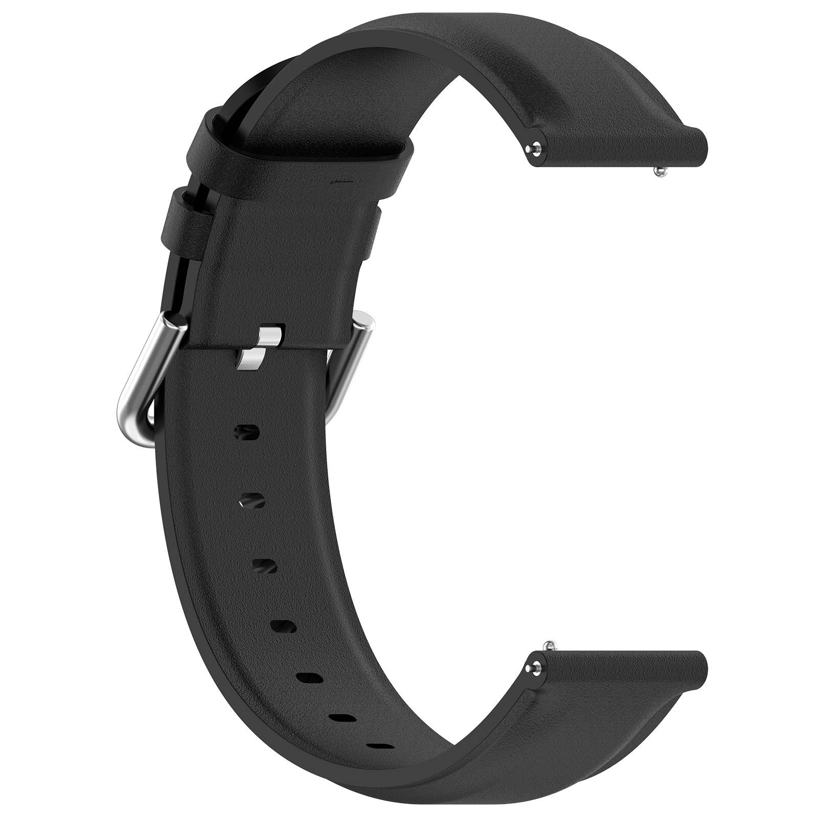 22 mm Lederarmband für CMF BY NOTHING Watch Pro Black