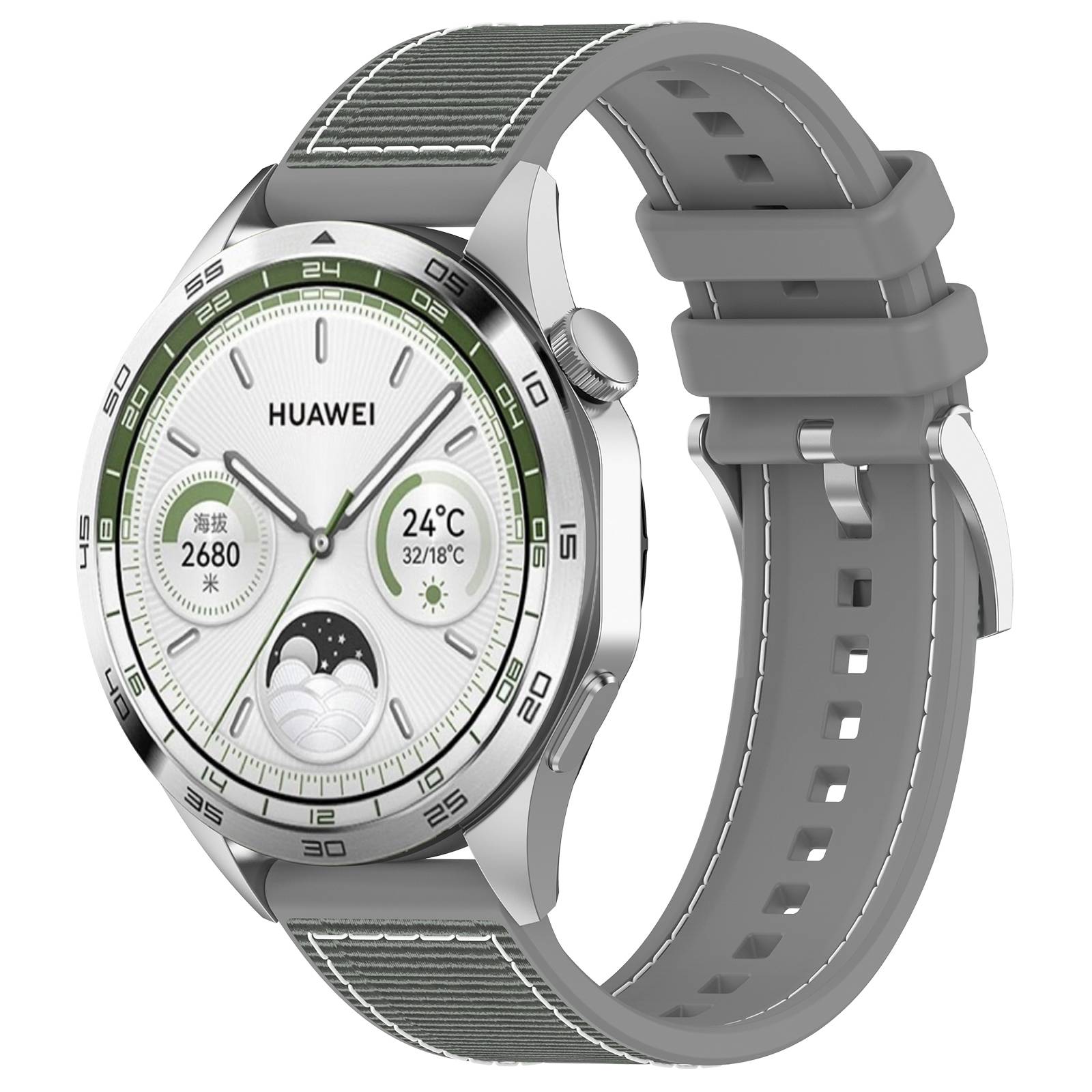 Uhrenarmband für Samsung Galaxy Watch und Garmin 22 mm Grey