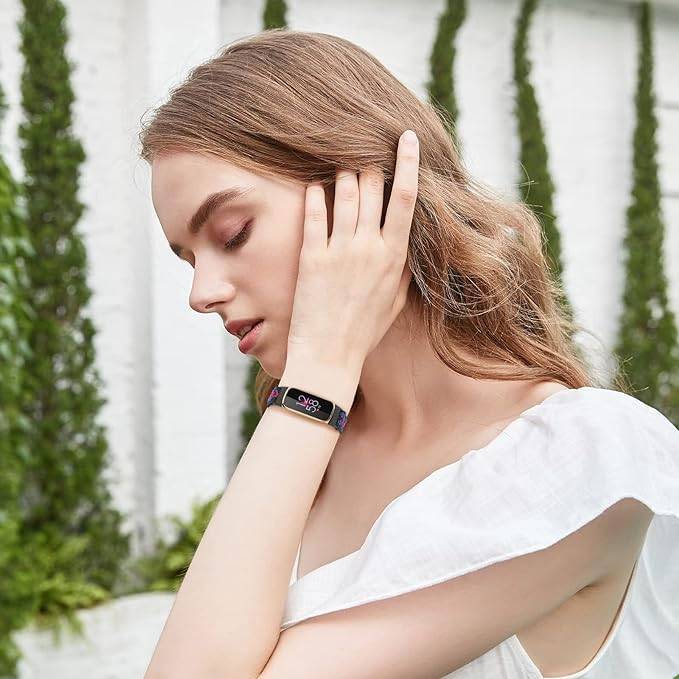 Uhrenarmband-Ersatz für Fitbit Charge 5/6 Black+Red