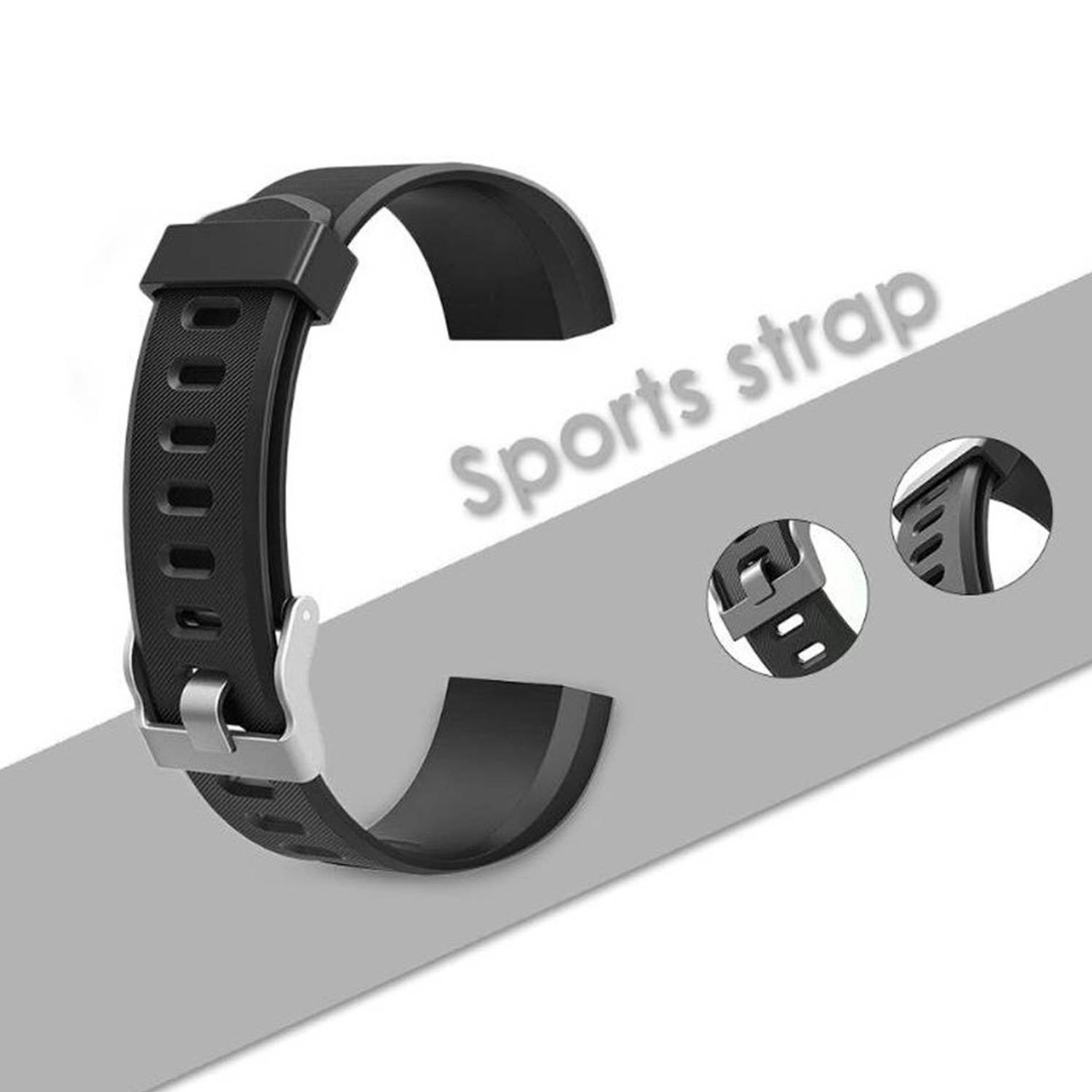 Ersatzarmband für ID115 Plus HR/ID115 Plus Fitnessarmband Black