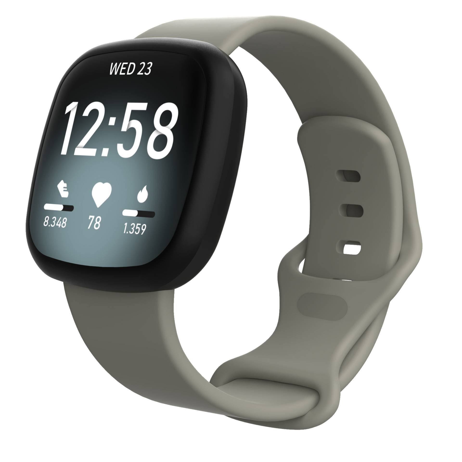 Uhrenarmband für Fitbit Versa4/Fitbit Versa3/Fitbit Sense/Fitbit Sense2 Grey S