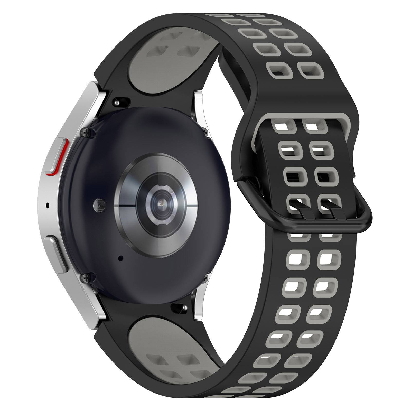 Silikon-Uhrenarmband DarkGrey Samsung Galaxy Watch 3 41 mm/4/4 Classic/5/5 Pro