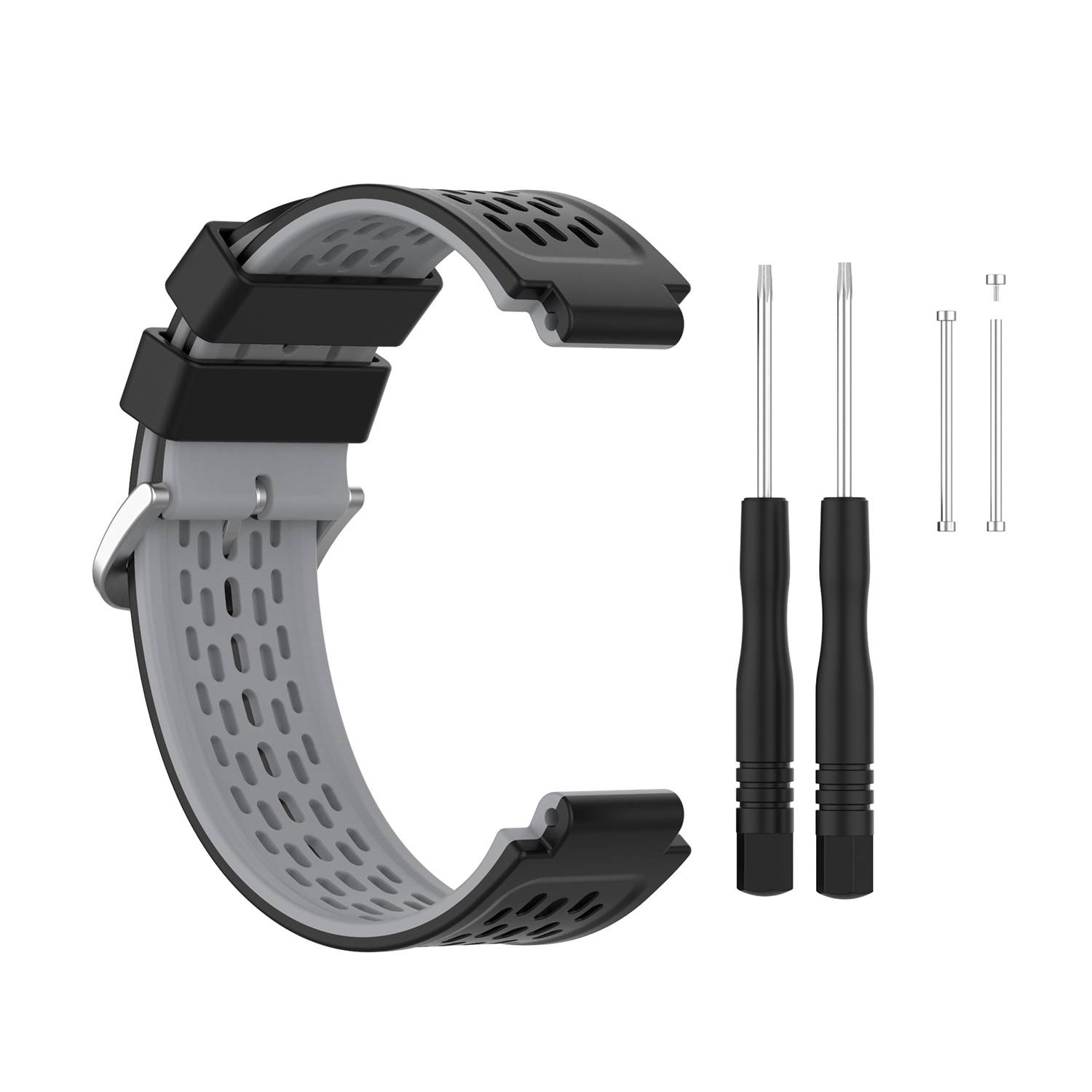 Uhrenarmband Garmin Forerunner 220/230/235/630/620/735XT, Approach S20/S5/S6 Black