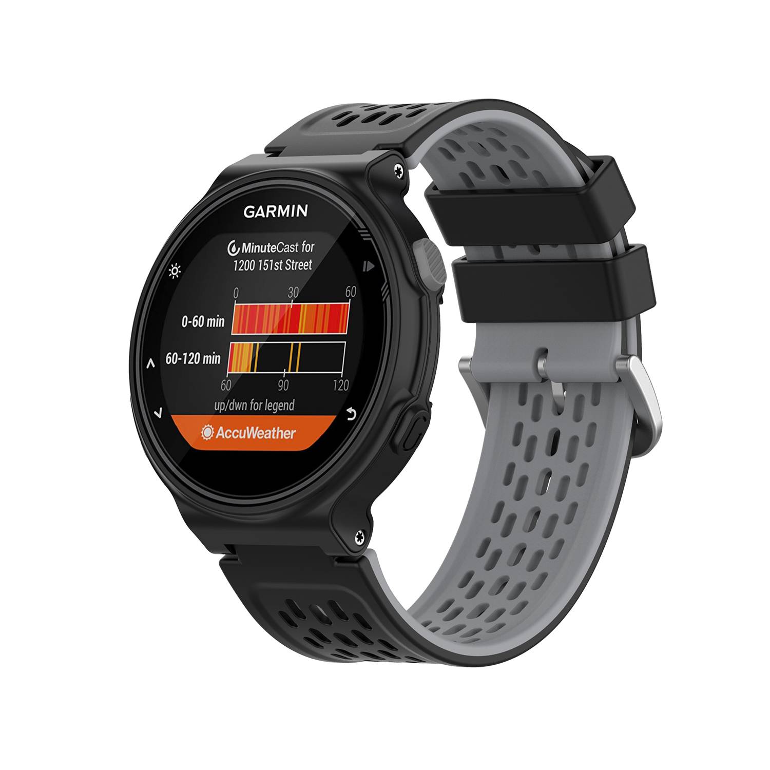 Uhrenarmband Garmin Forerunner 220/230/235/630/620/735XT, Approach S20/S5/S6 Black