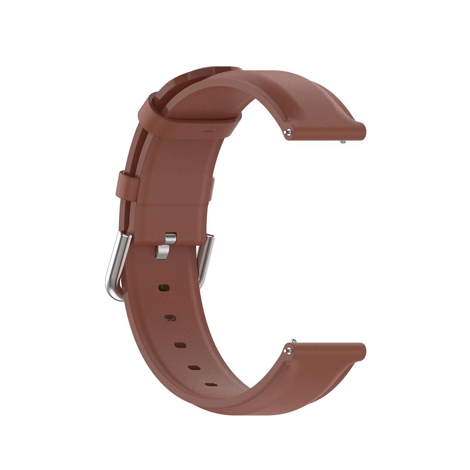 Uhrenarmband aus echtem Leder Brown 22 mm Samsung Galaxy Watch 3 45 mm/Gear S3 Classic, Frontier, Huawei Watch Buds/GT Runner/GT2 Pro, Xiaomi Watch