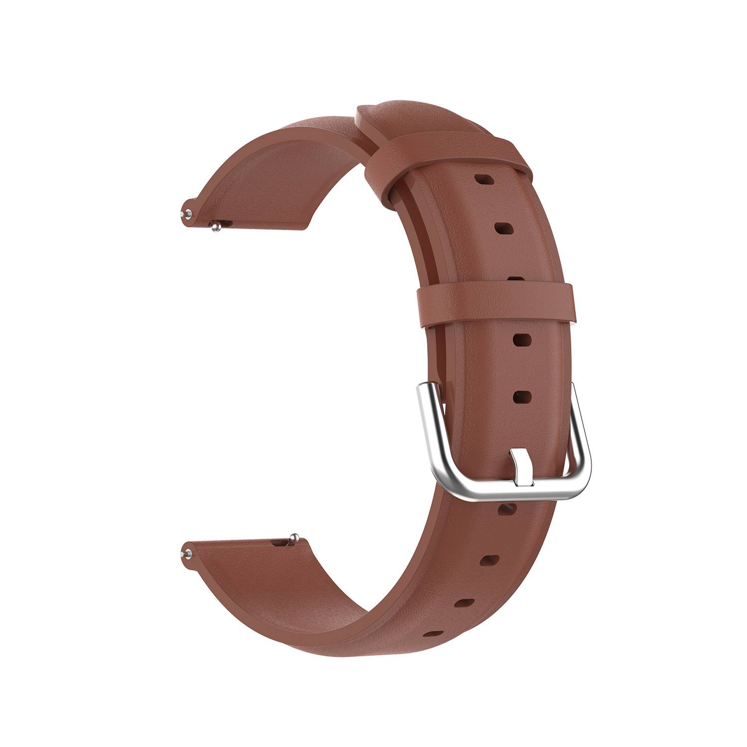 Uhrenarmband aus echtem Leder Brown 22 mm Samsung Galaxy Watch 3 45 mm/Gear S3 Classic, Frontier, Huawei Watch Buds/GT Runner/GT2 Pro, Xiaomi Watch