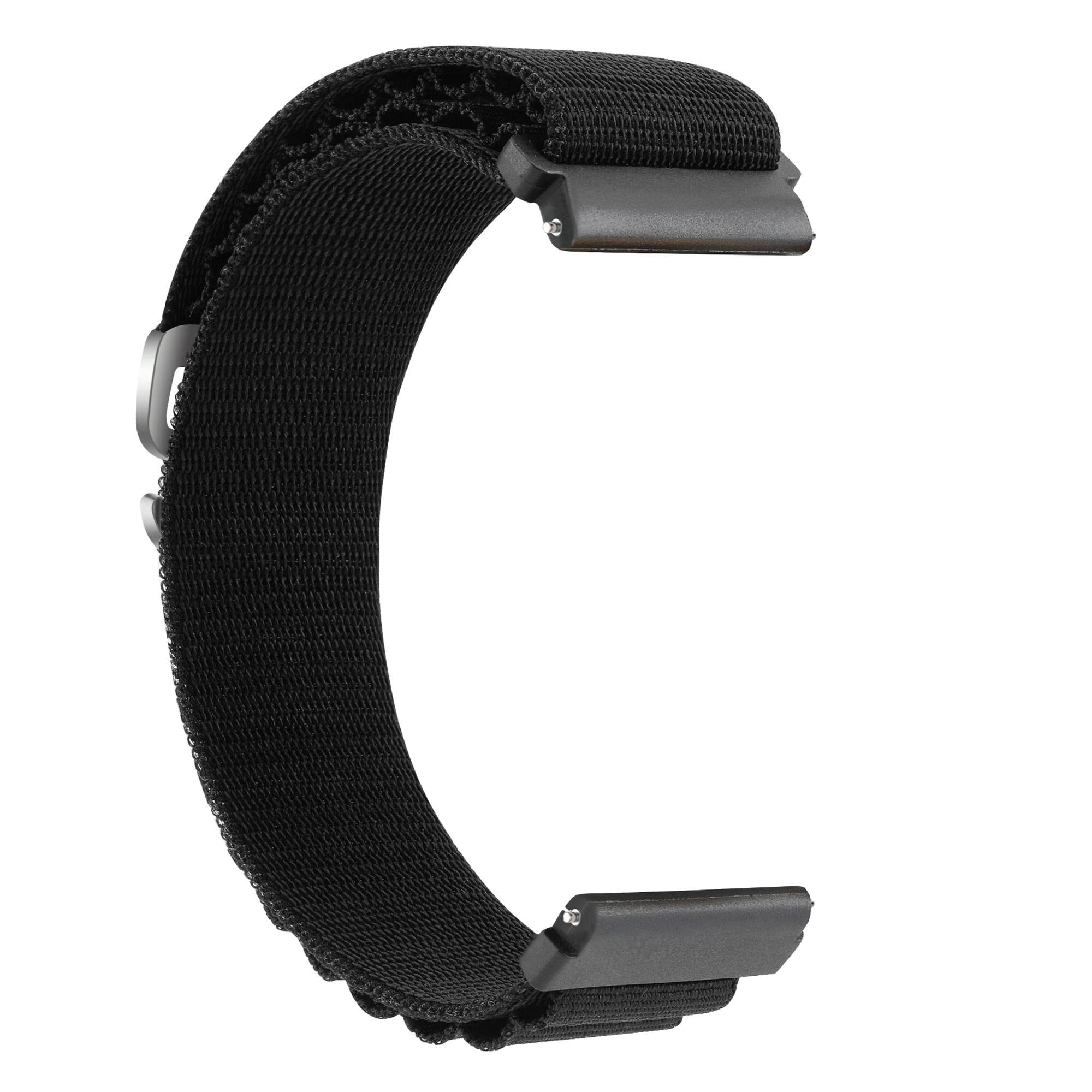 Uhrenarmband aus geflochtenem Nylon Black 20 mm Samsung Galaxy Watch 5 / Watch 5 Pro, Samsung Galaxy Watch 4 40 mm / 44 mm