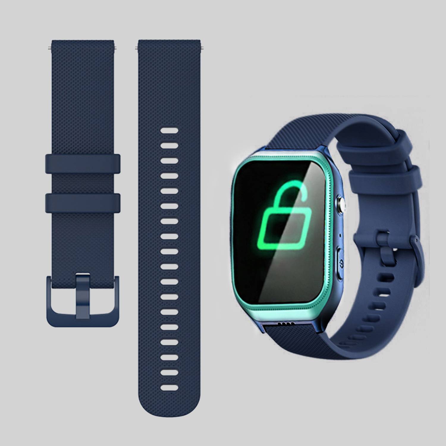 Silikonarmband 16 mm DarkBlue