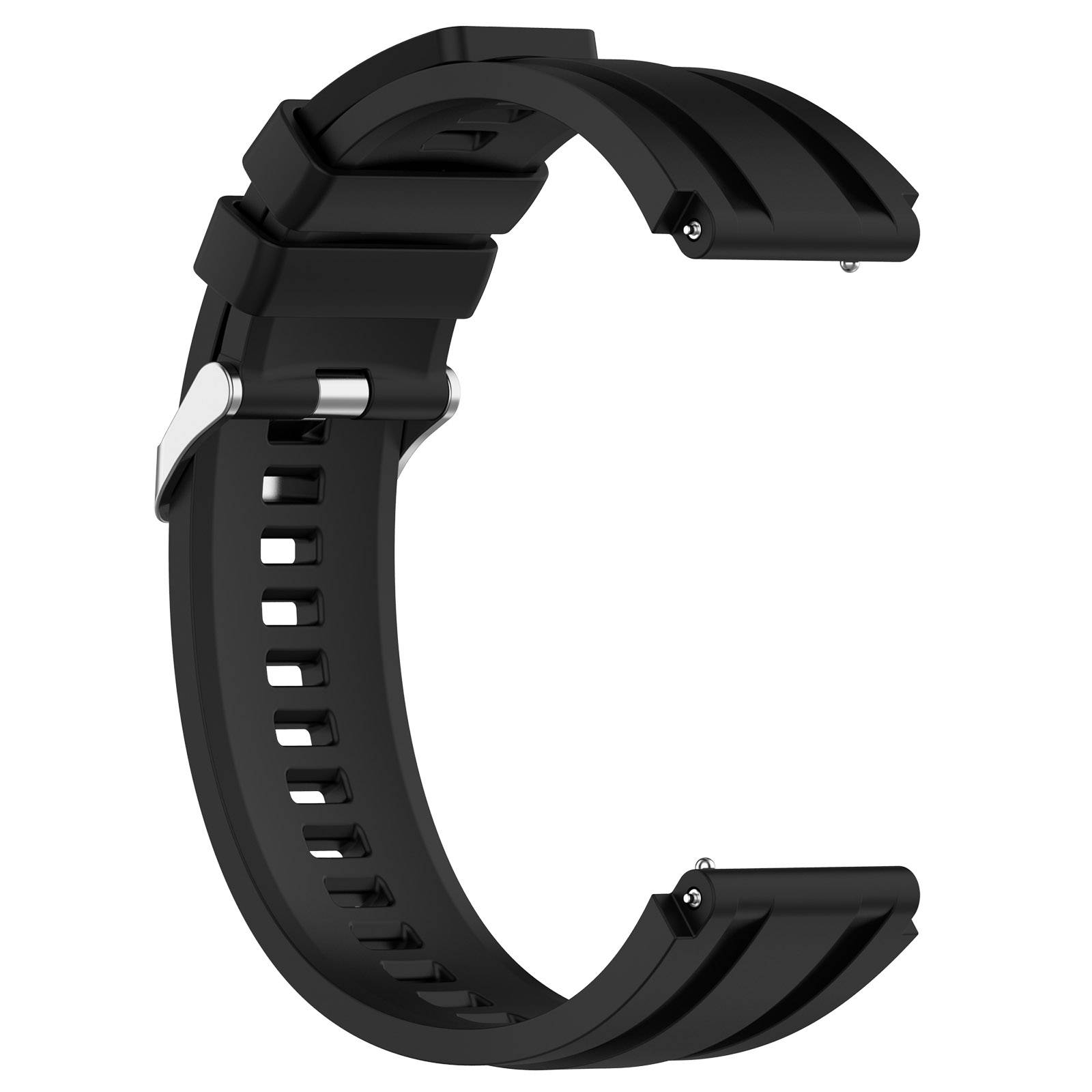 Uhrenarmband 22 mm mit 2 Größen Black