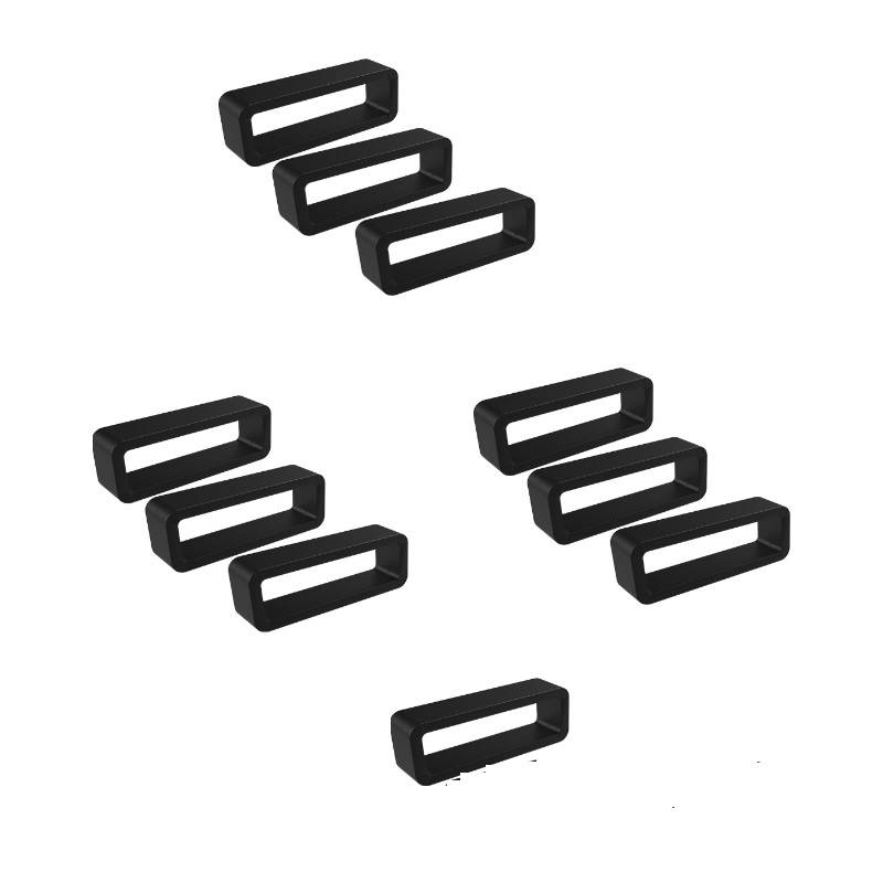Schlaufe für Uhrenarmband 10er-Pack Black 20 mm