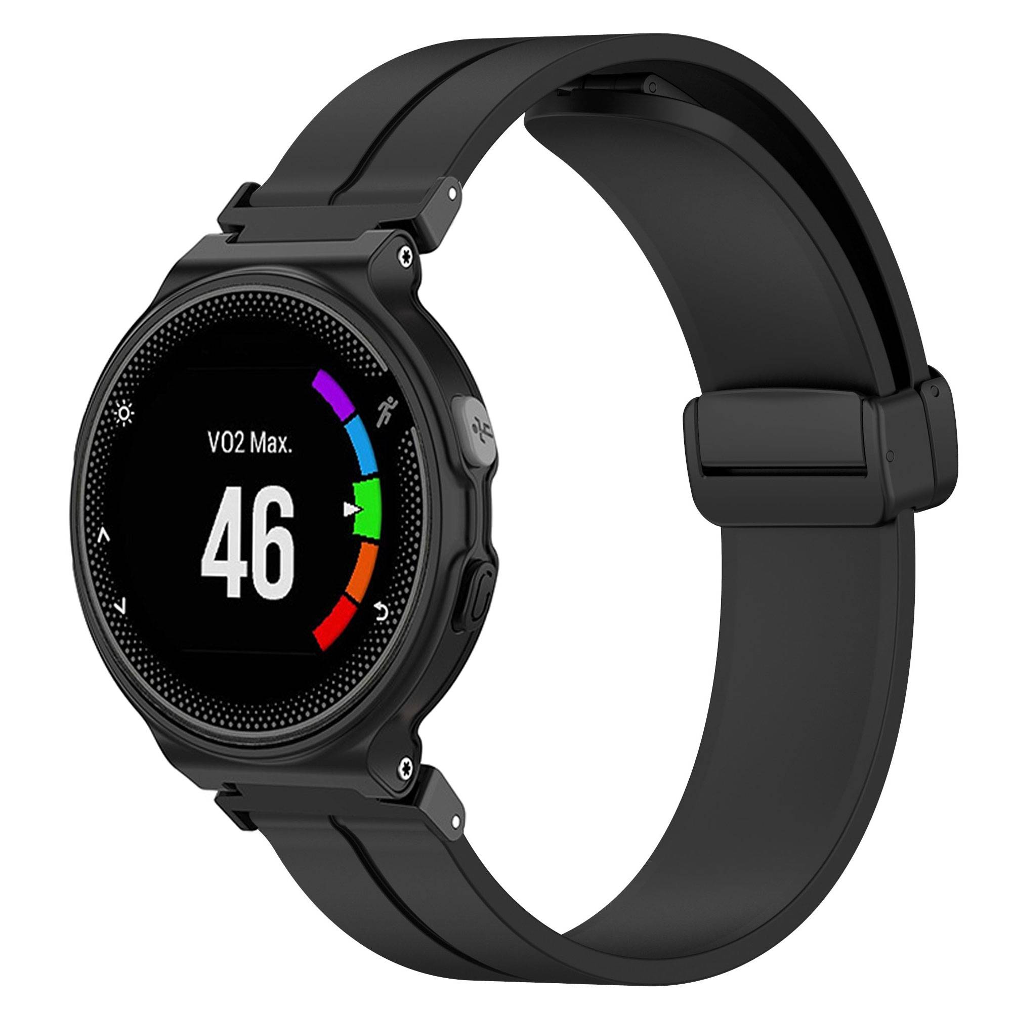 Silikon-Uhrenarmband für Garmin Forerunner Watch Black