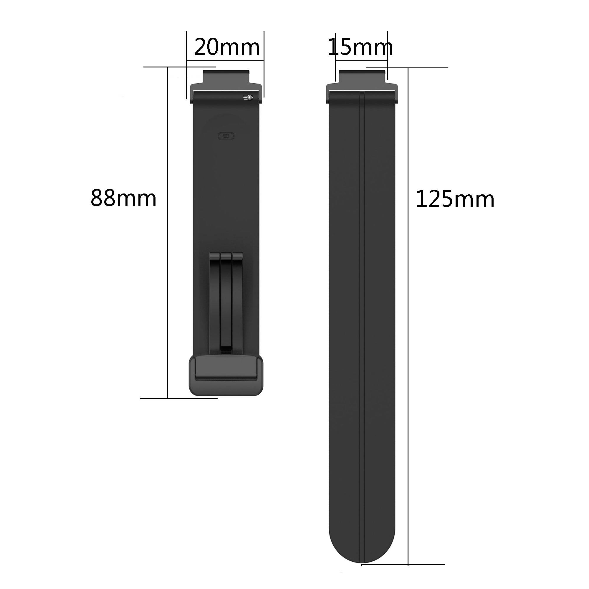Silikon-Uhrenarmband für Garmin Forerunner Watch Black