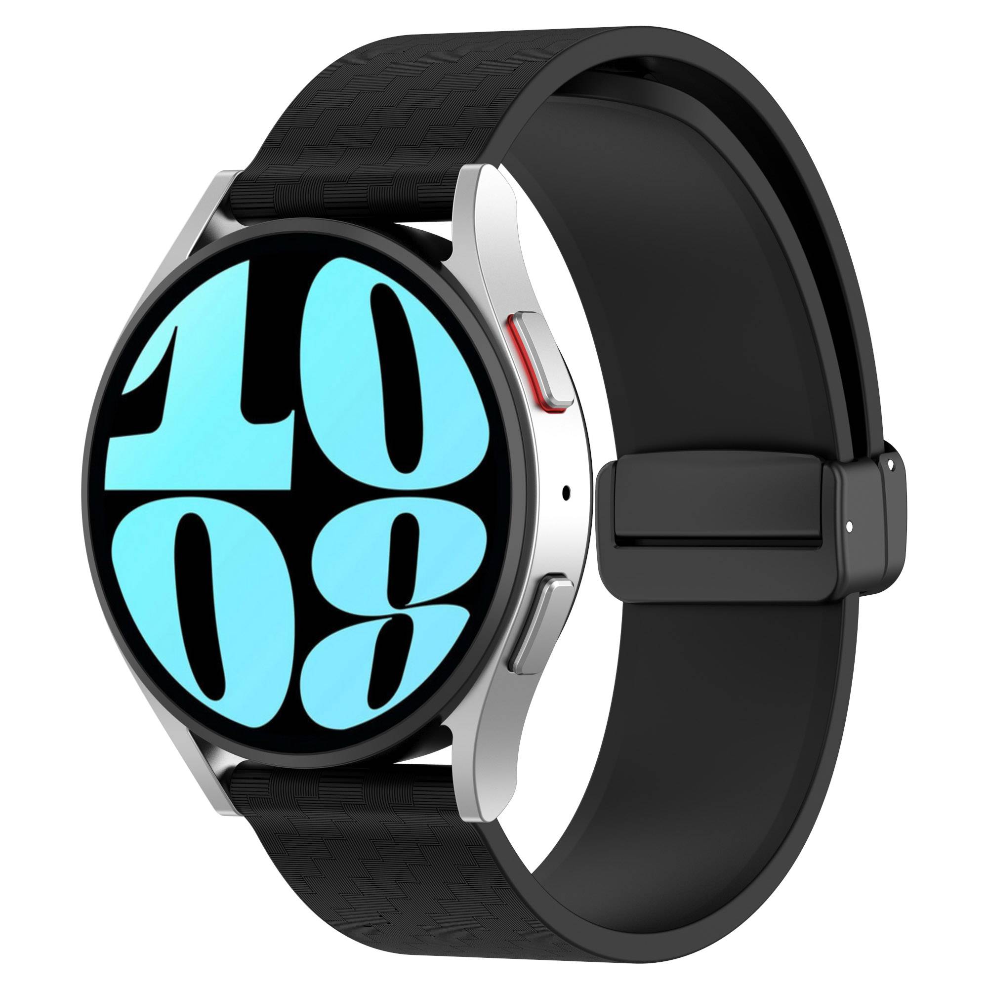 Magnetisches Uhrenarmband für 20 mm Garmin/Huawei/Samsung Galaxy Watch Black