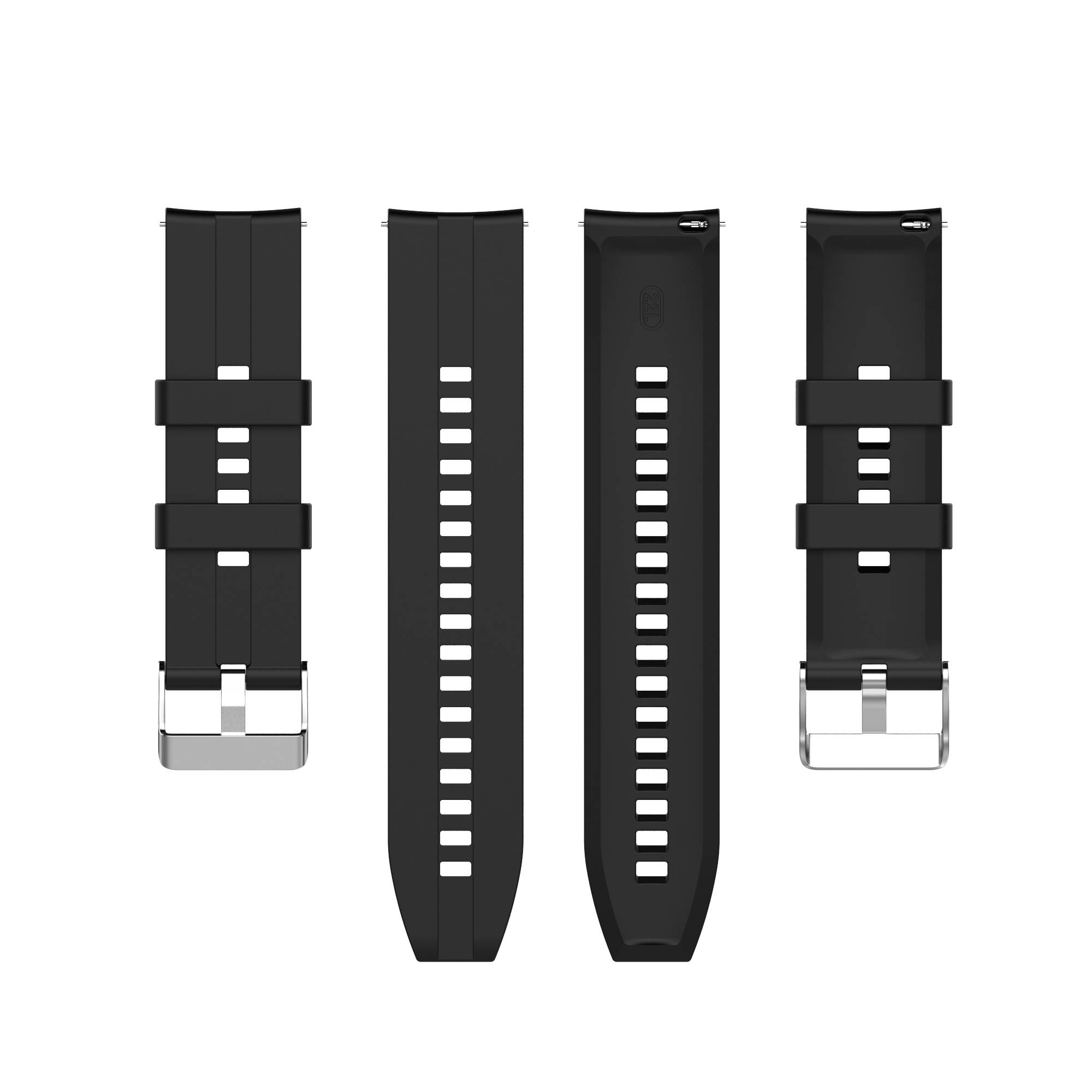 Uhrenarmband 22 mm Garmin/Huawei/Samsung Galaxy Watch Black