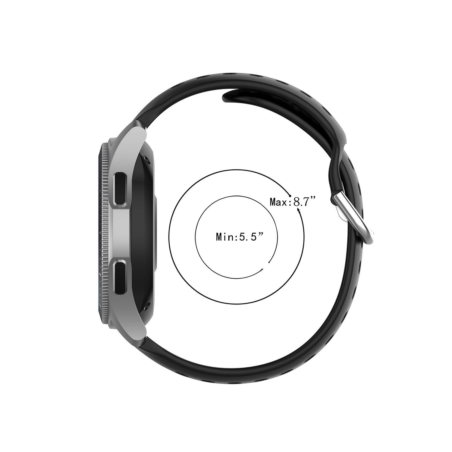 Sportarmband für Samsung Galaxy Watch 22mm Black