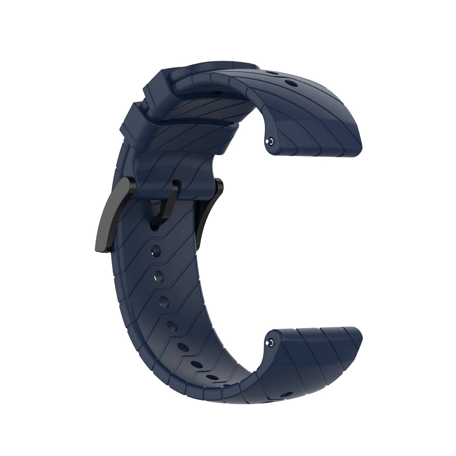 Erweitertes Silikon-Twill-Uhrenarmband für Garmin Forerunner 22 mm Blue
