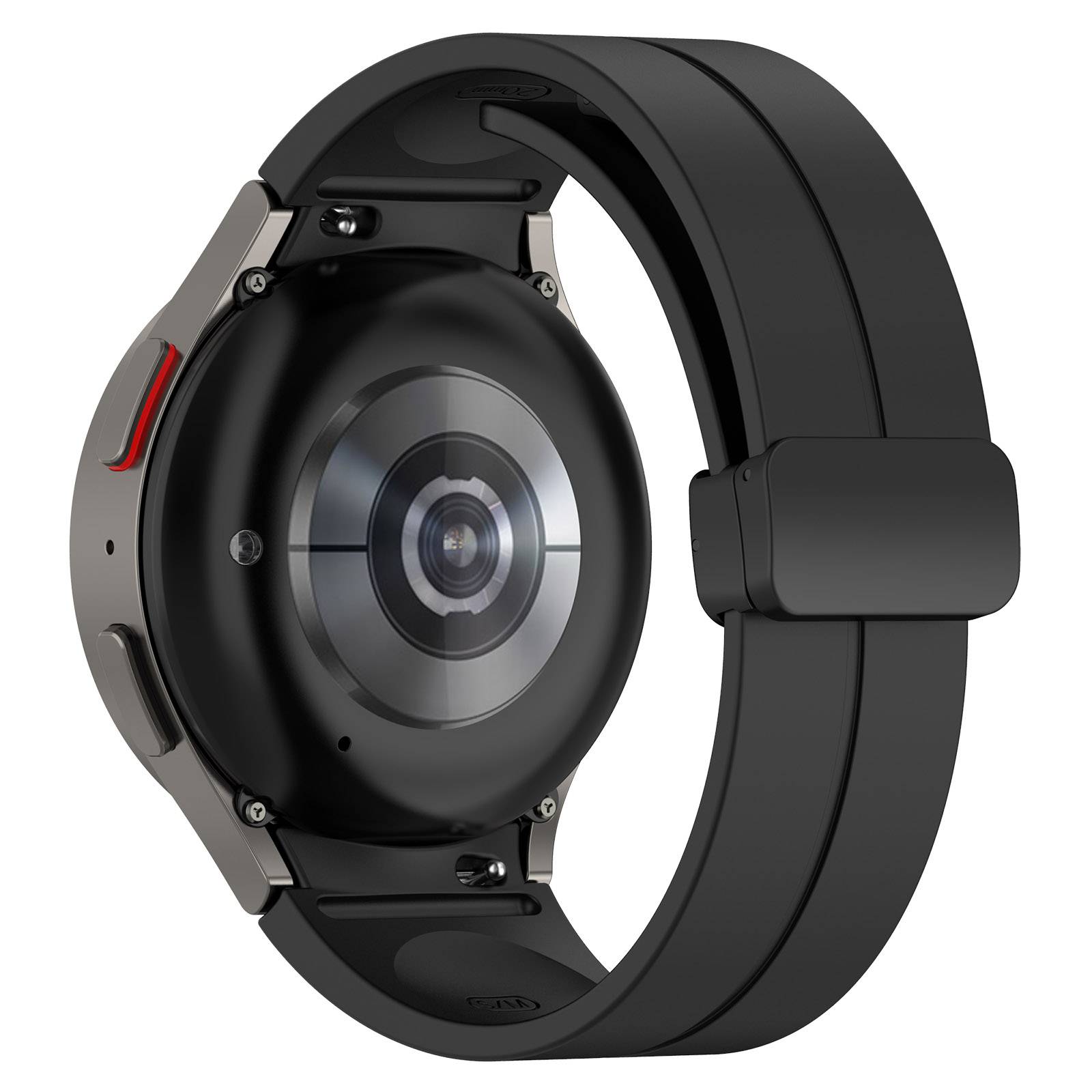 Silikon-Uhrenarmband für Samsung Galaxy Watch 5/4 – 20 mm Black
