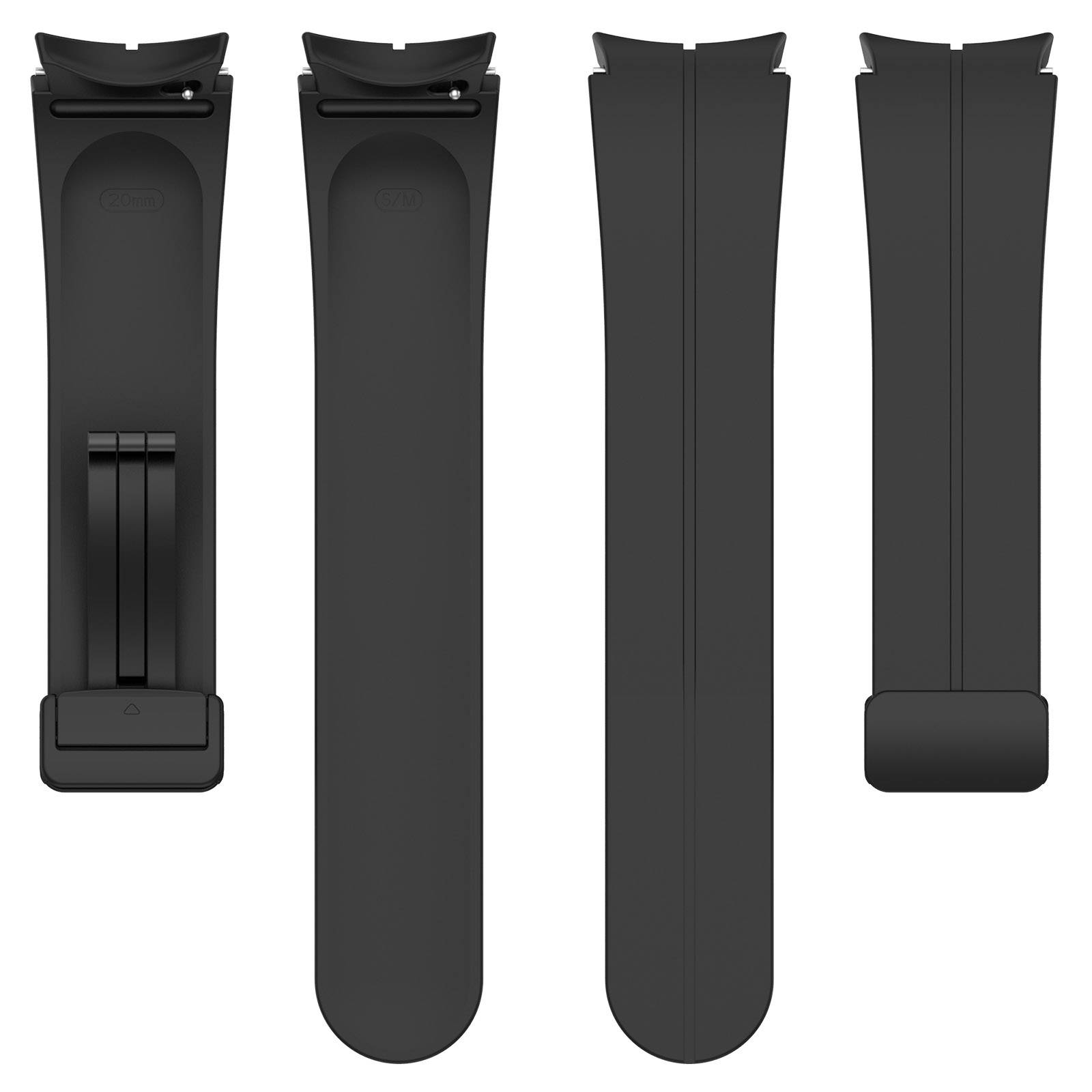 Silikonarmband 20 mm für Samsung Galaxy Watch 5/4 Black