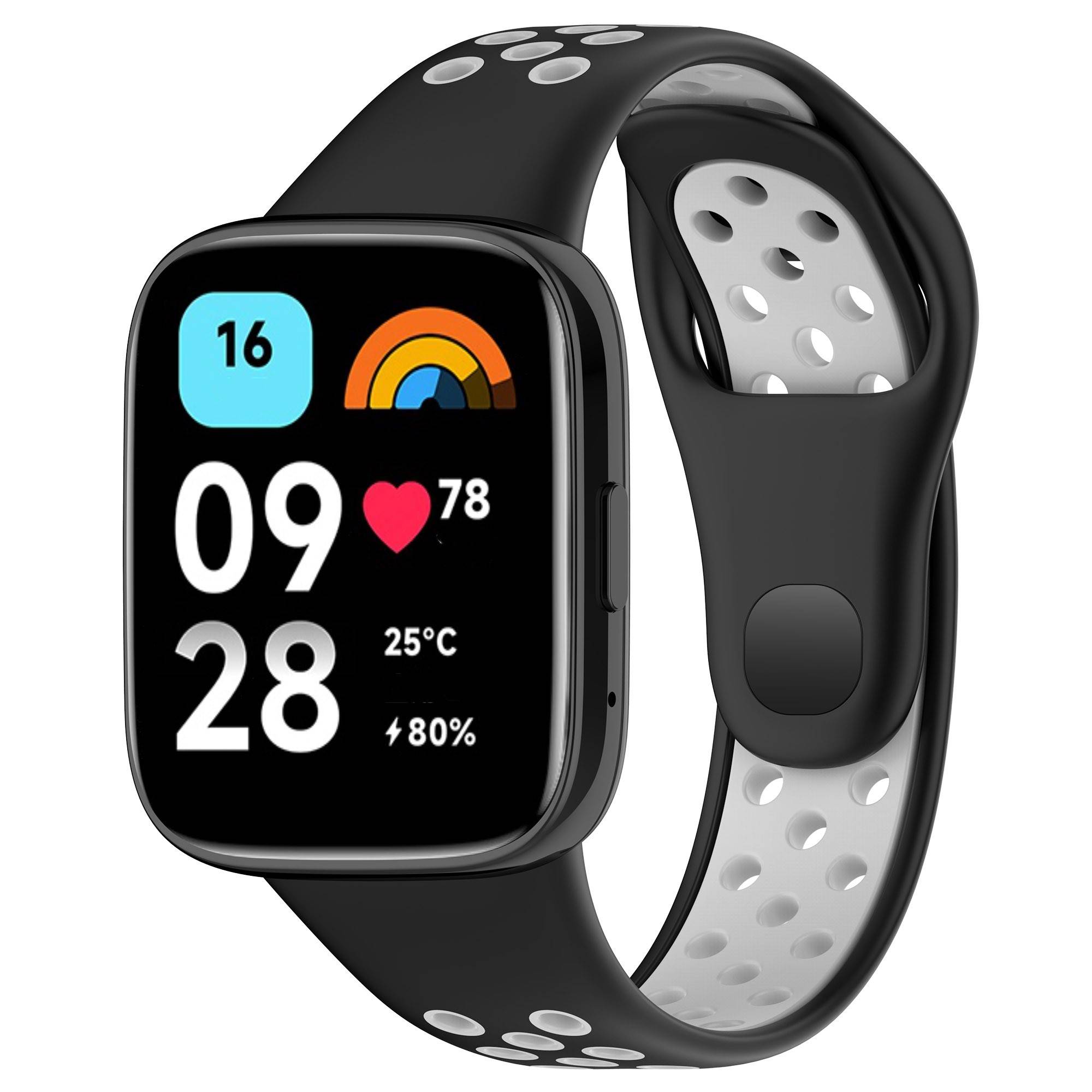Ersatz-Uhrenarmband für Xiaomi Redmi Watch 3 Active/Redmi Watch 3 Lite/Redmi Watch 3 Youth Black