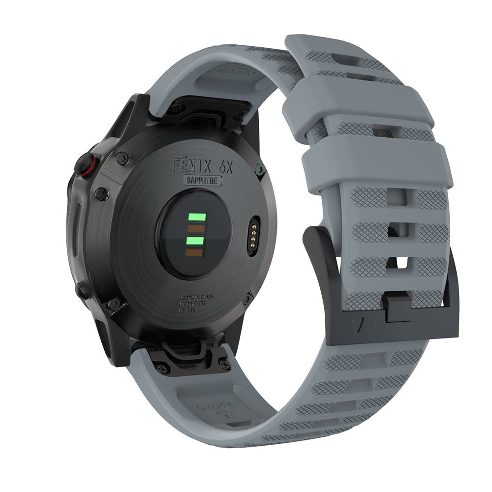 Silikon-Uhrenarmband für Garmin Fenix 7X 26mm Grey