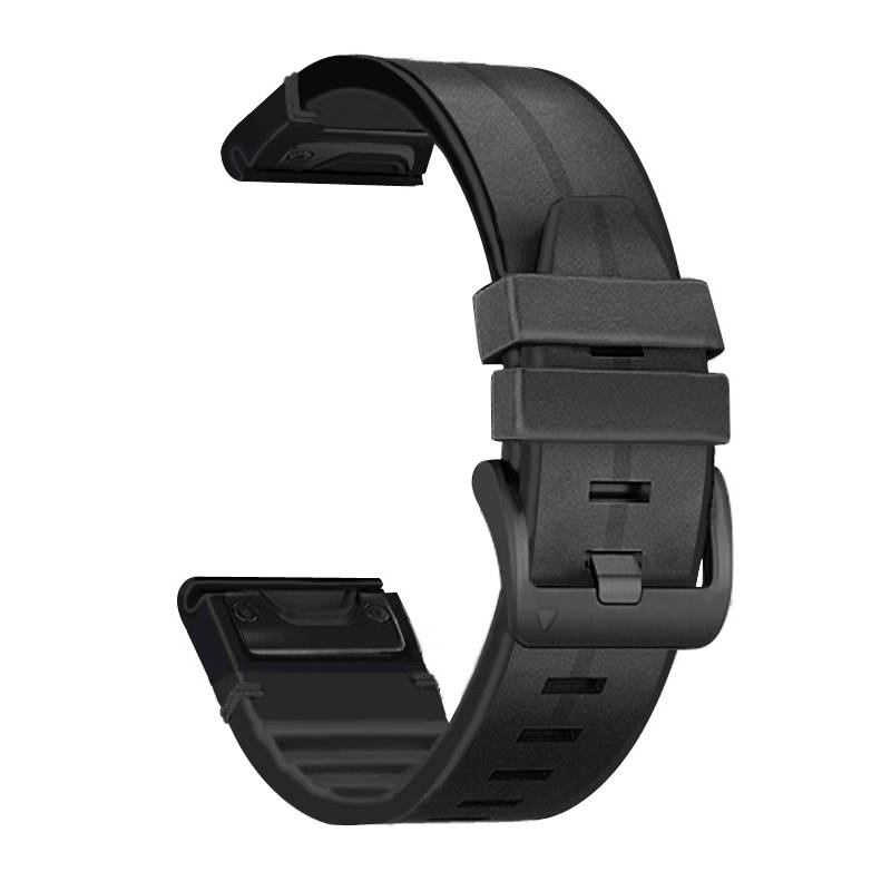 TPU-Uhrenarmband für Garmin Fenix 7X/6X/5X 26mm Black