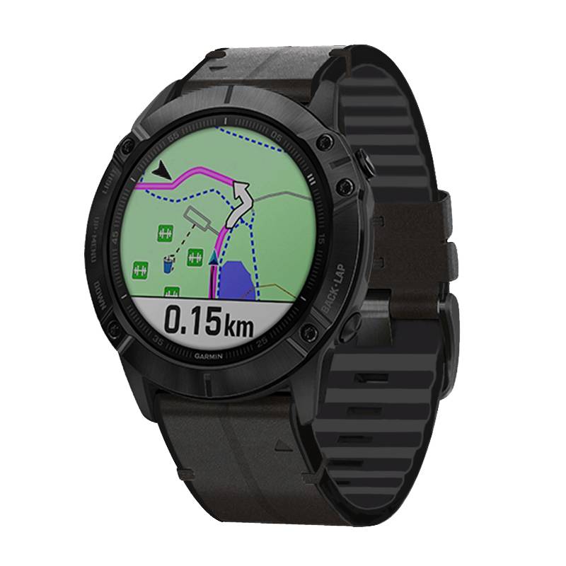 TPU-Uhrenarmband für Garmin Fenix 7X/6X/5X 26mm Black