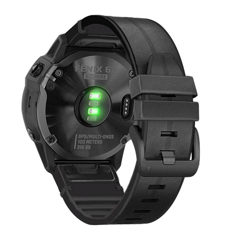 TPU-Uhrenarmband für Garmin Fenix 7X/6X/5X 26mm Black