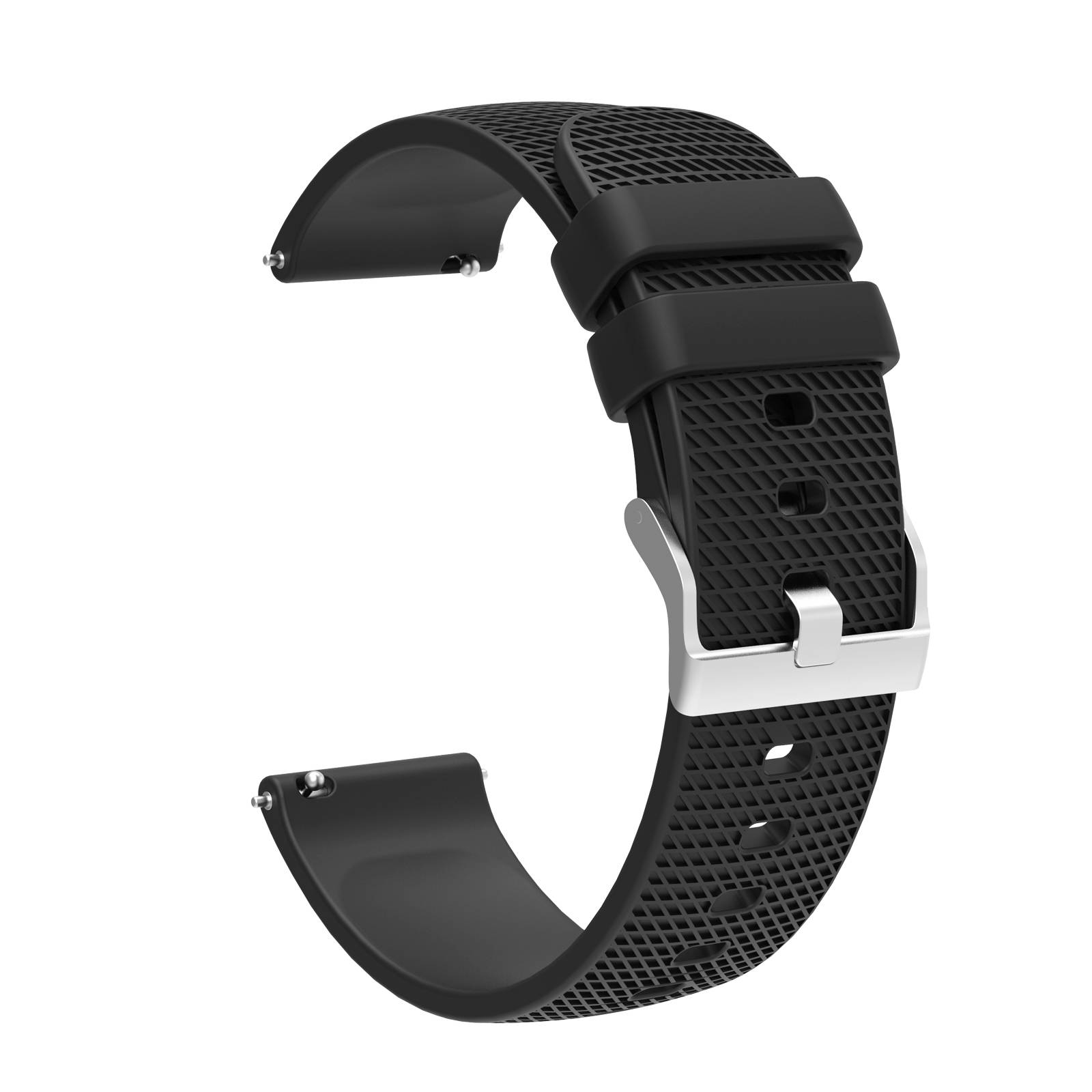 Silikon-Uhrenarmband für Garmin Vivoactive 4 18 mm Black
