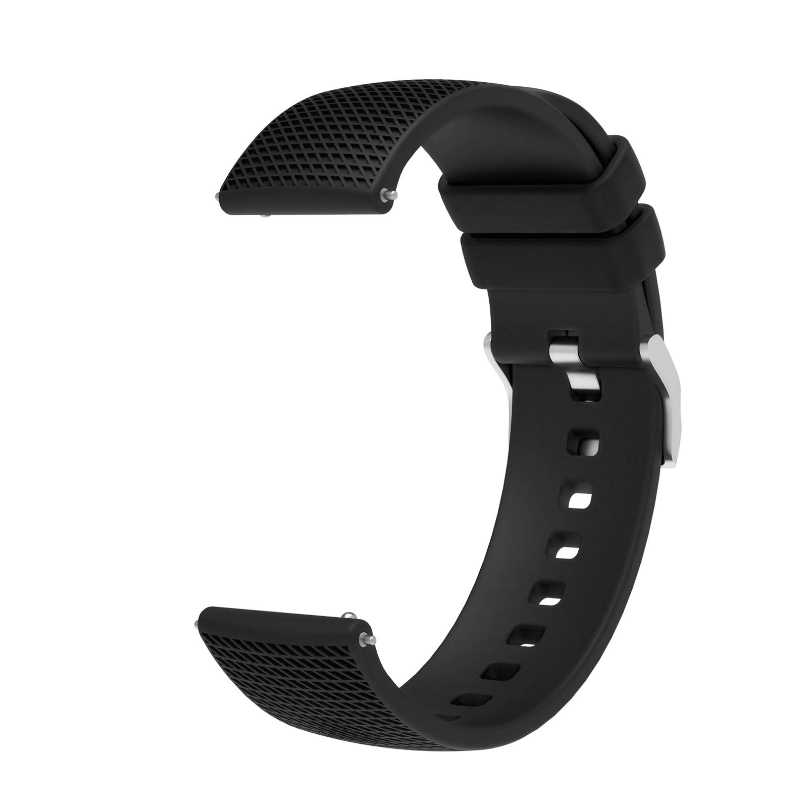 Silikon-Uhrenarmband für Garmin Vivoactive 4 18 mm Black