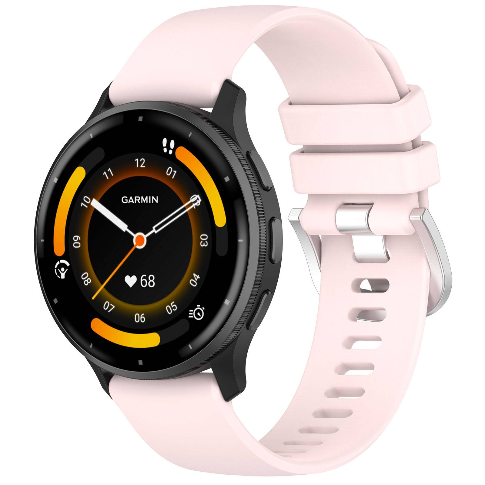 18-mm-Uhrenarmband für Garmin Venu 3S/Forerunner 265S/255S/255S Music/Vivomove 3S Pink