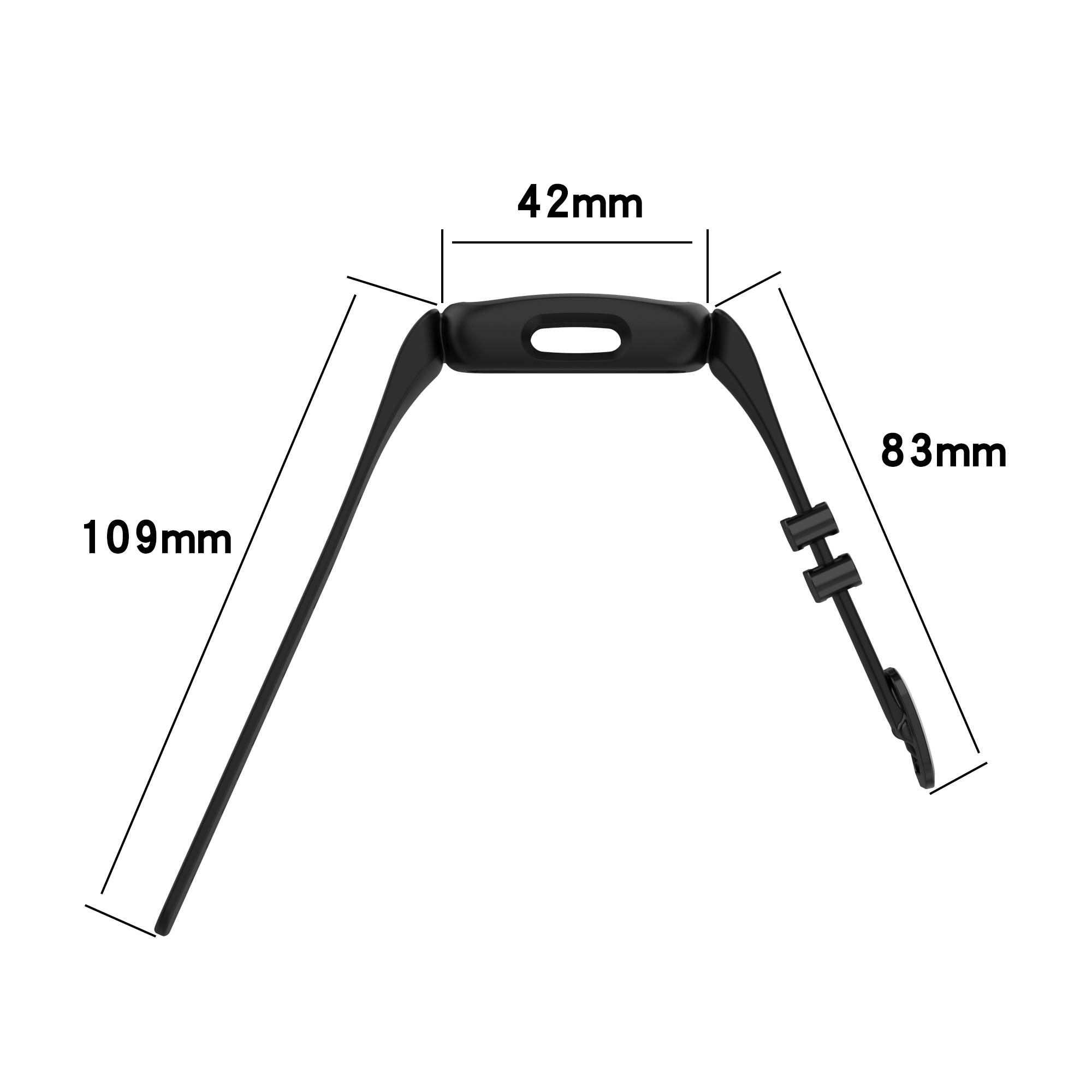 Silikonarmband für Fitbit Inspire 2, Fitbit Ace 3 Black